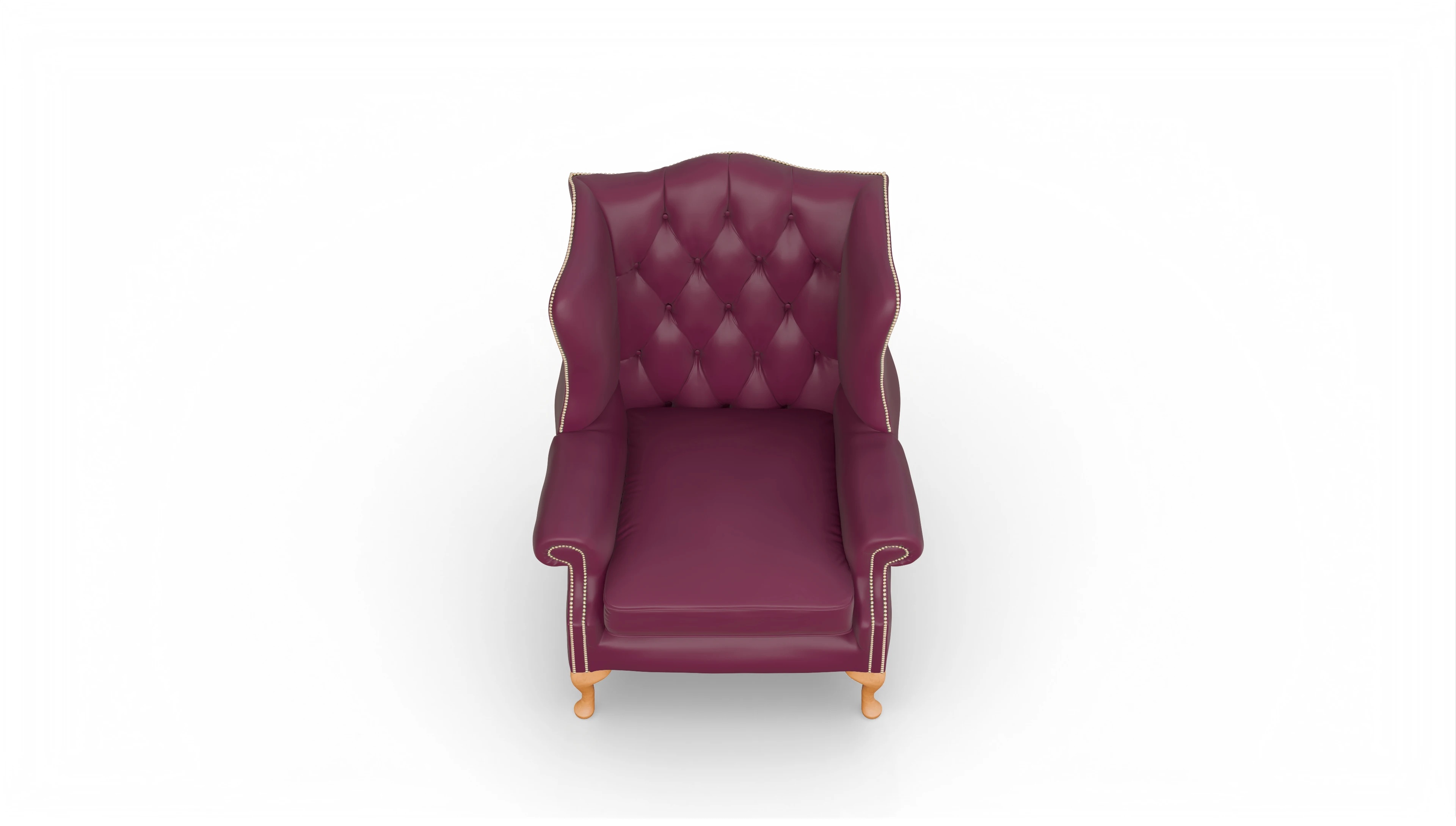 Ansicht des Produktes Wickham Sessel in Leder rot