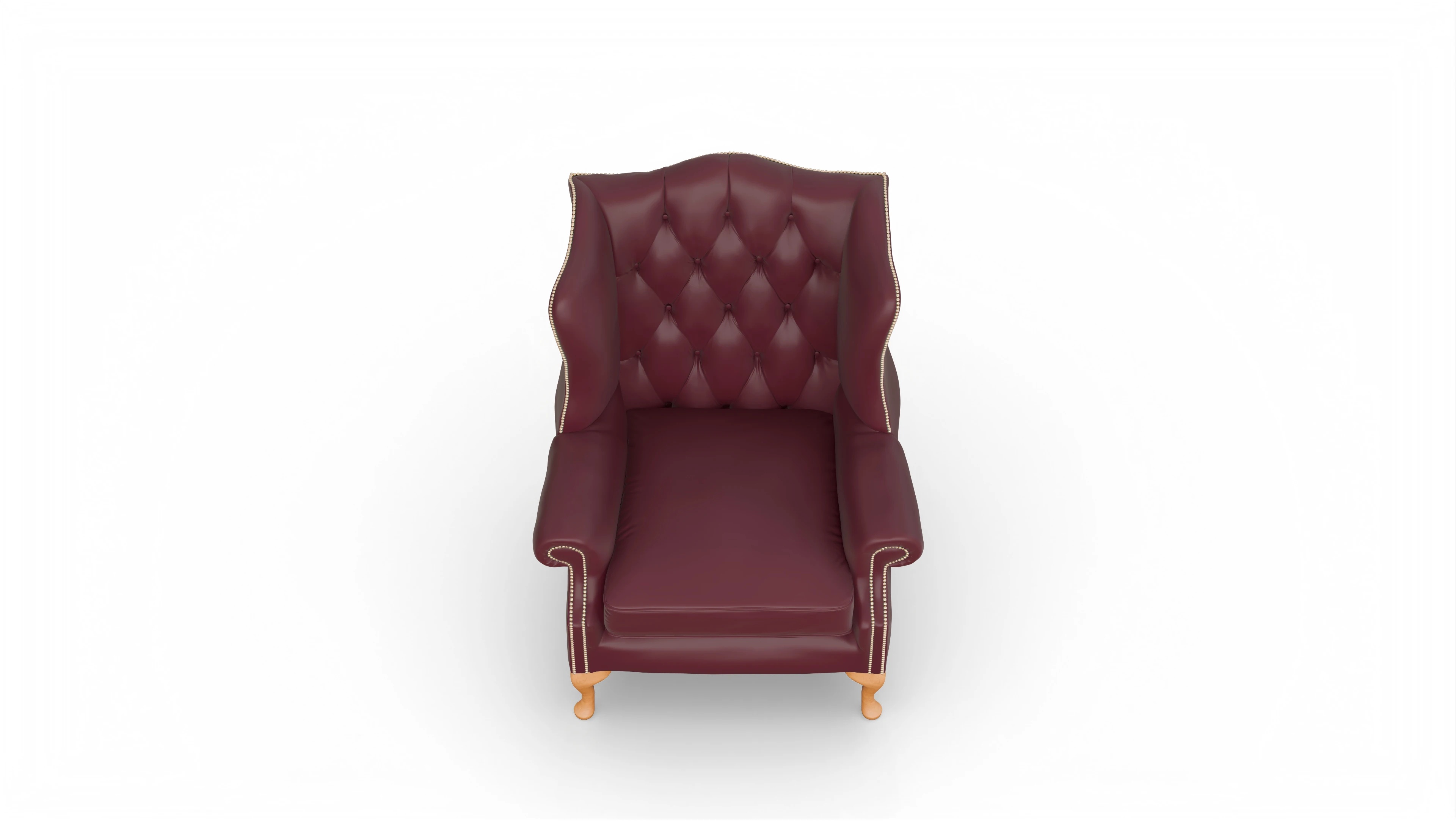 Ansicht des Produktes Wickham Sessel in Leder rot