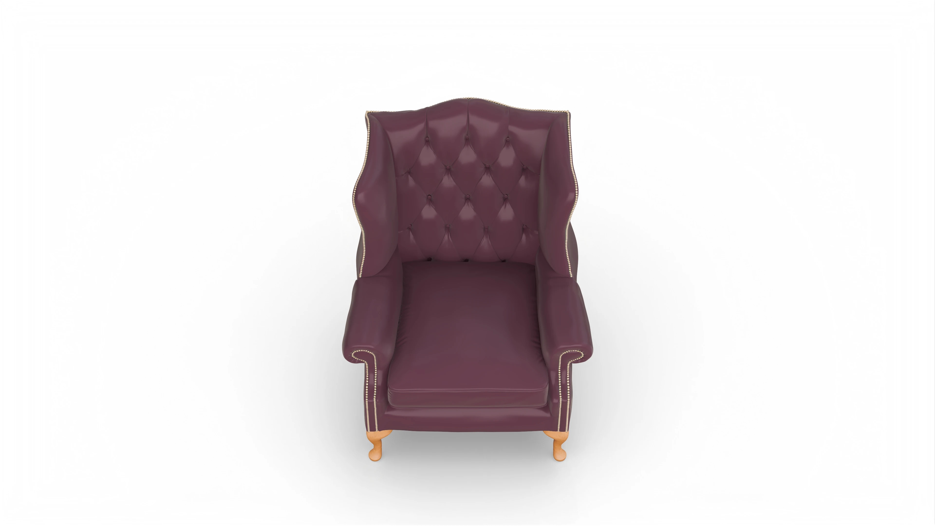Ansicht des Produktes Wickham Sessel in Leder rot