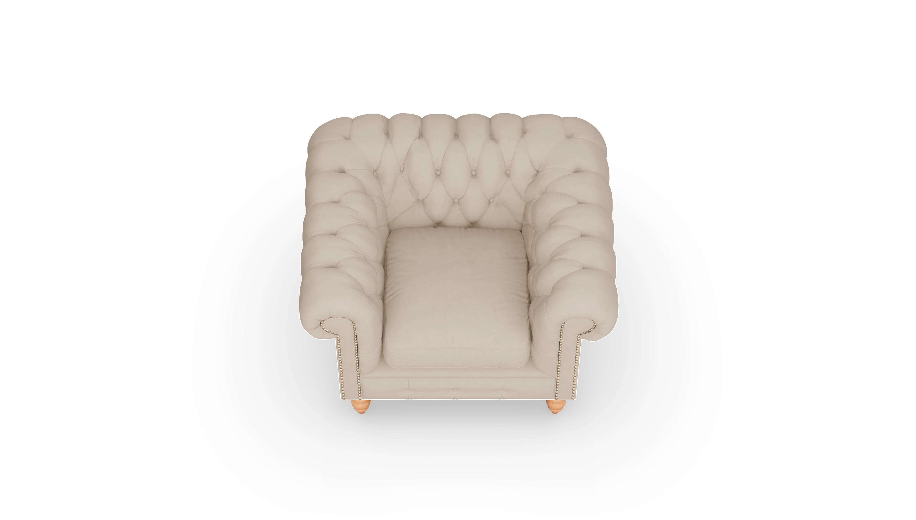 Ansicht des Produktes Bennet Sessel in Leder beige