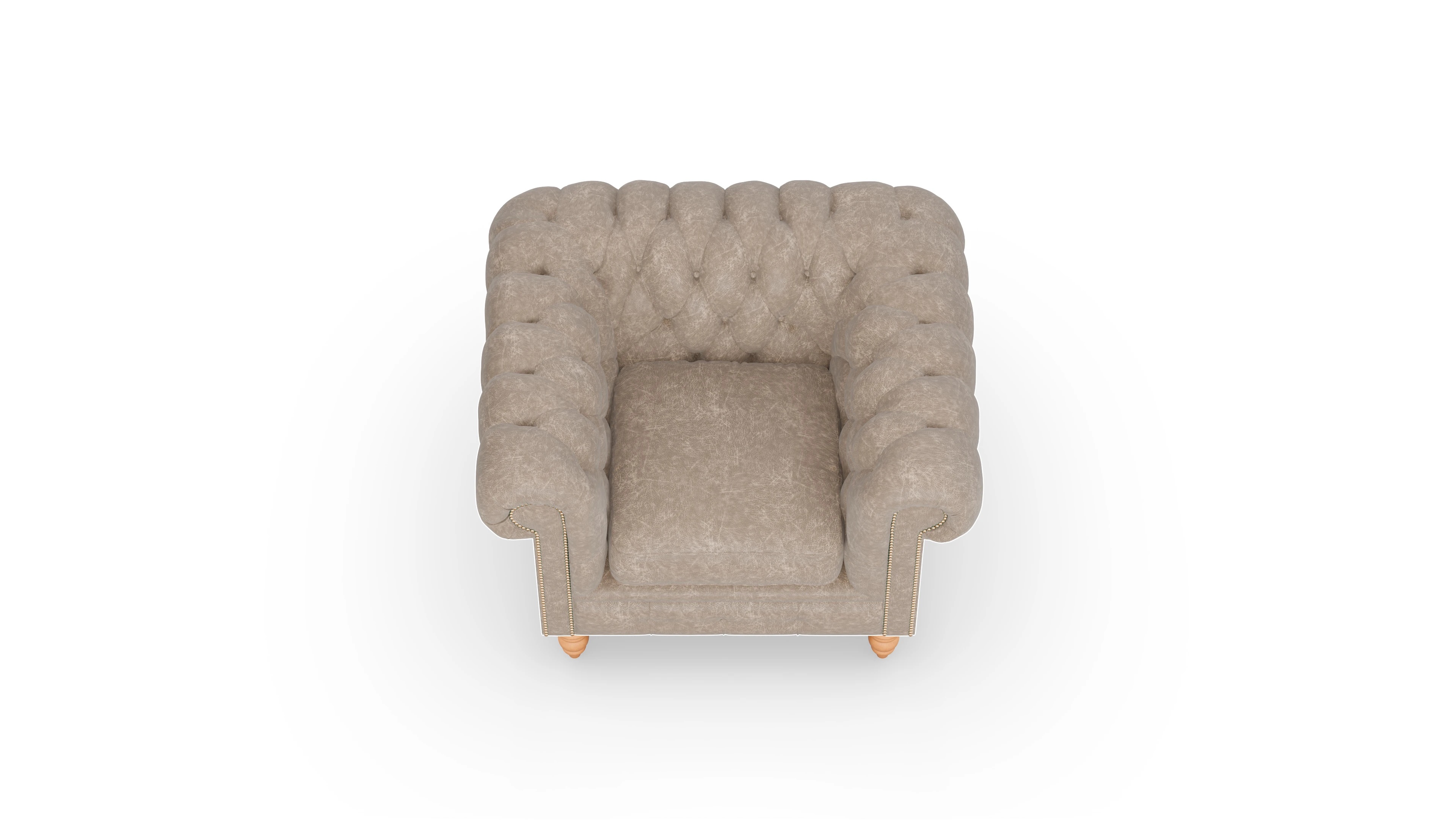 Ansicht des Produktes Bennet Sessel in Leder beige
