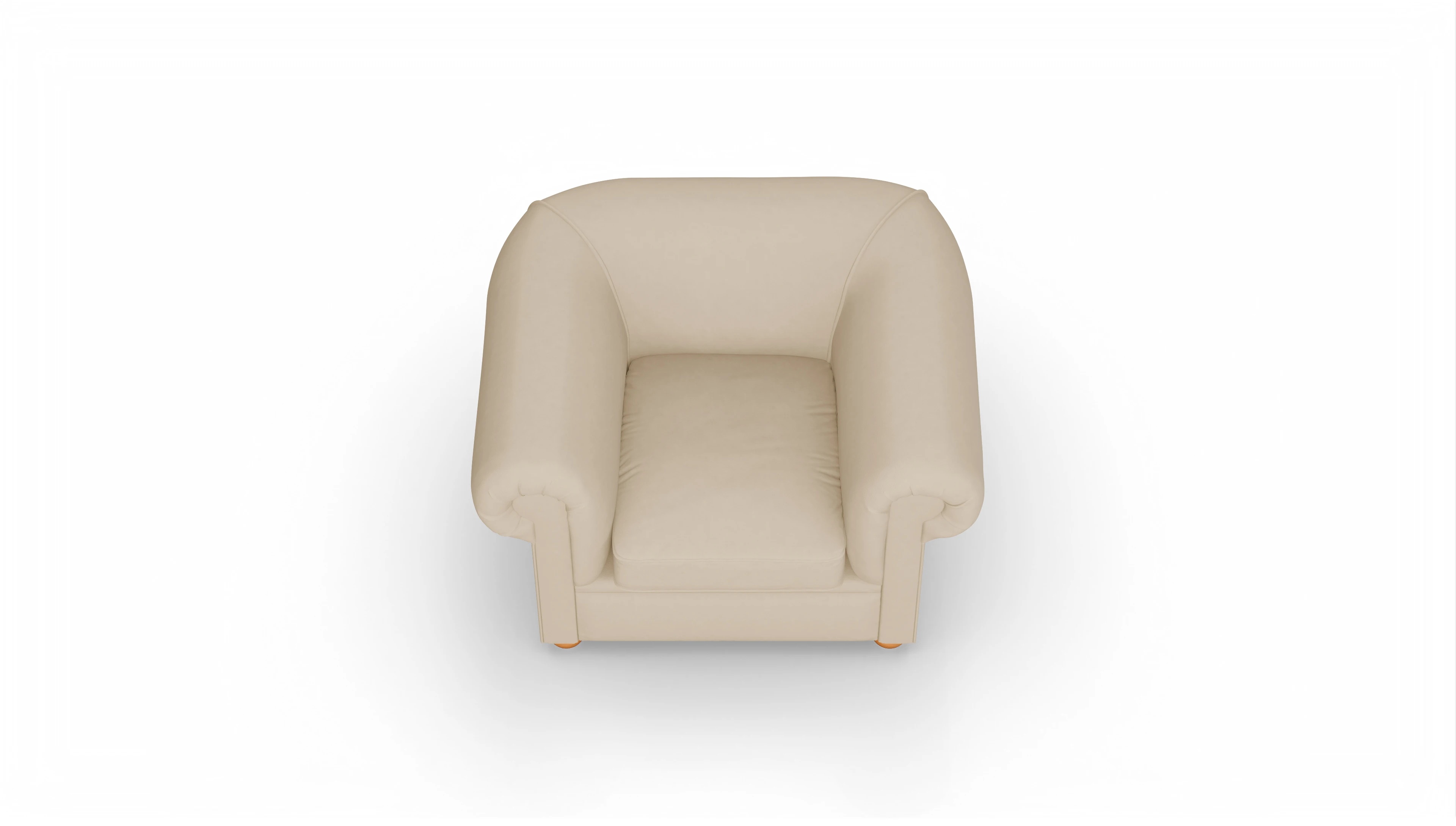 Ansicht des Produktes Brendon Sessel in Leder beige