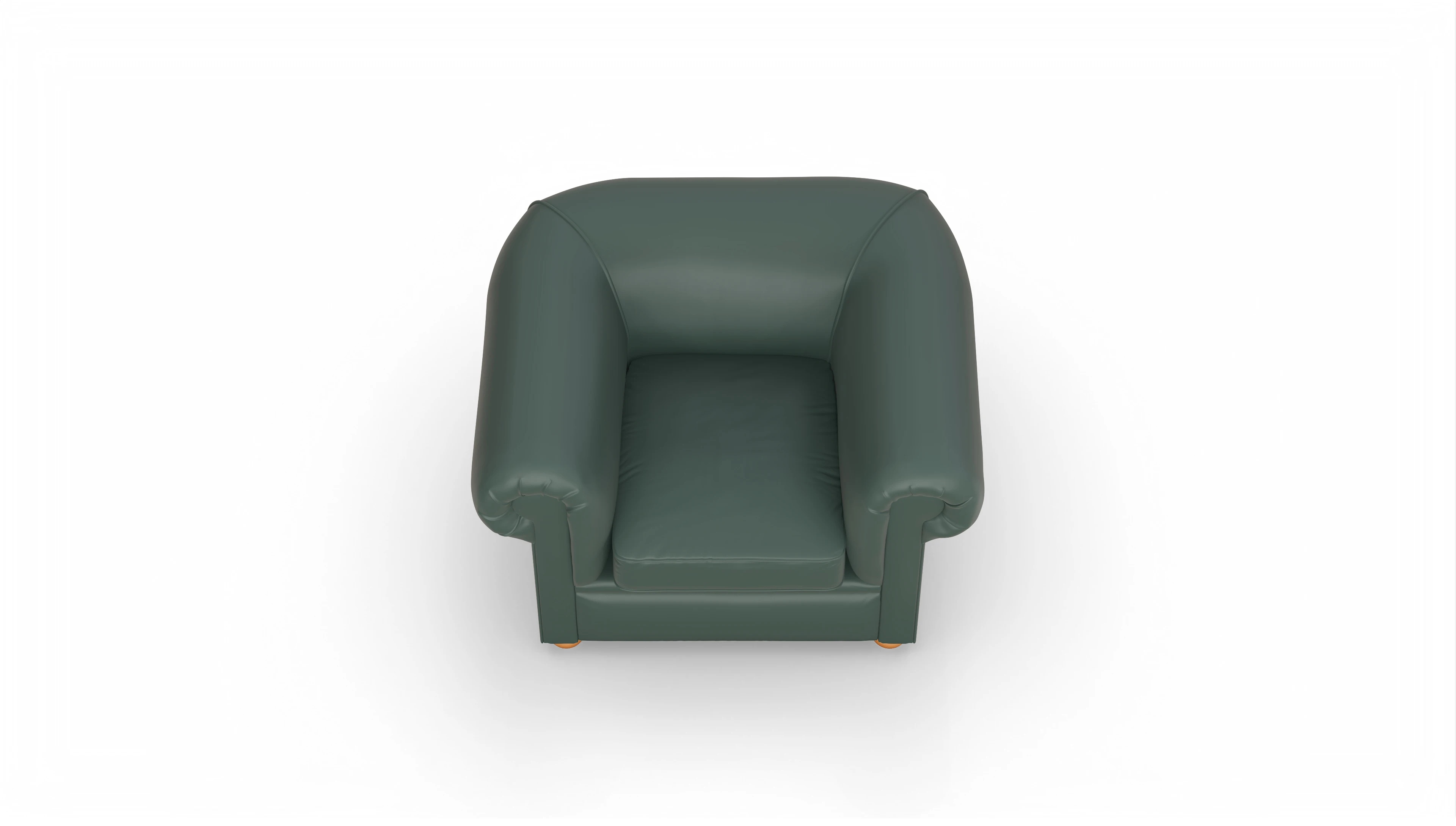 Ansicht des Produktes Brendon Sessel in Leder grün