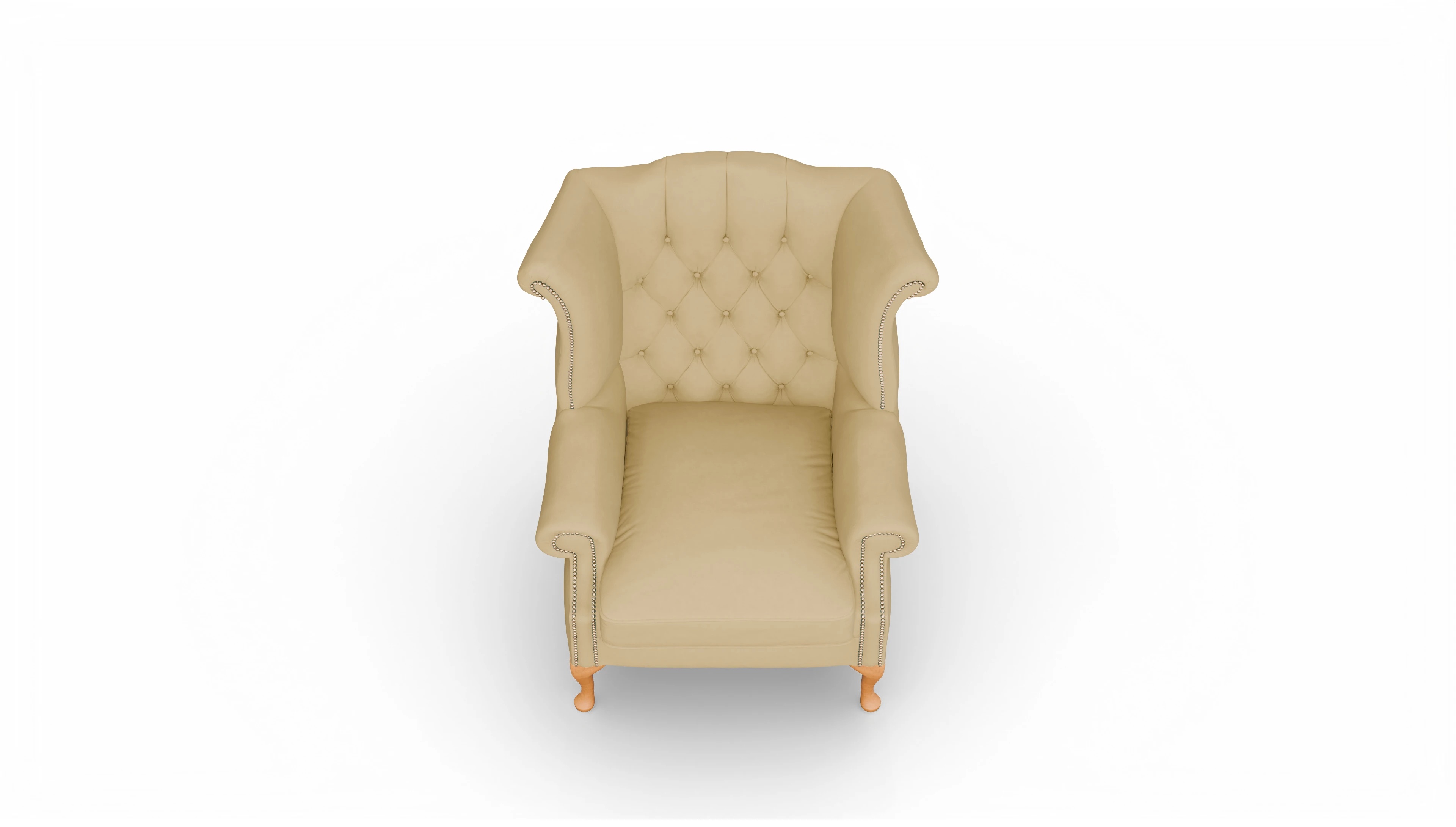 Ansicht des Produktes Crawford Sessel in Leder gelb