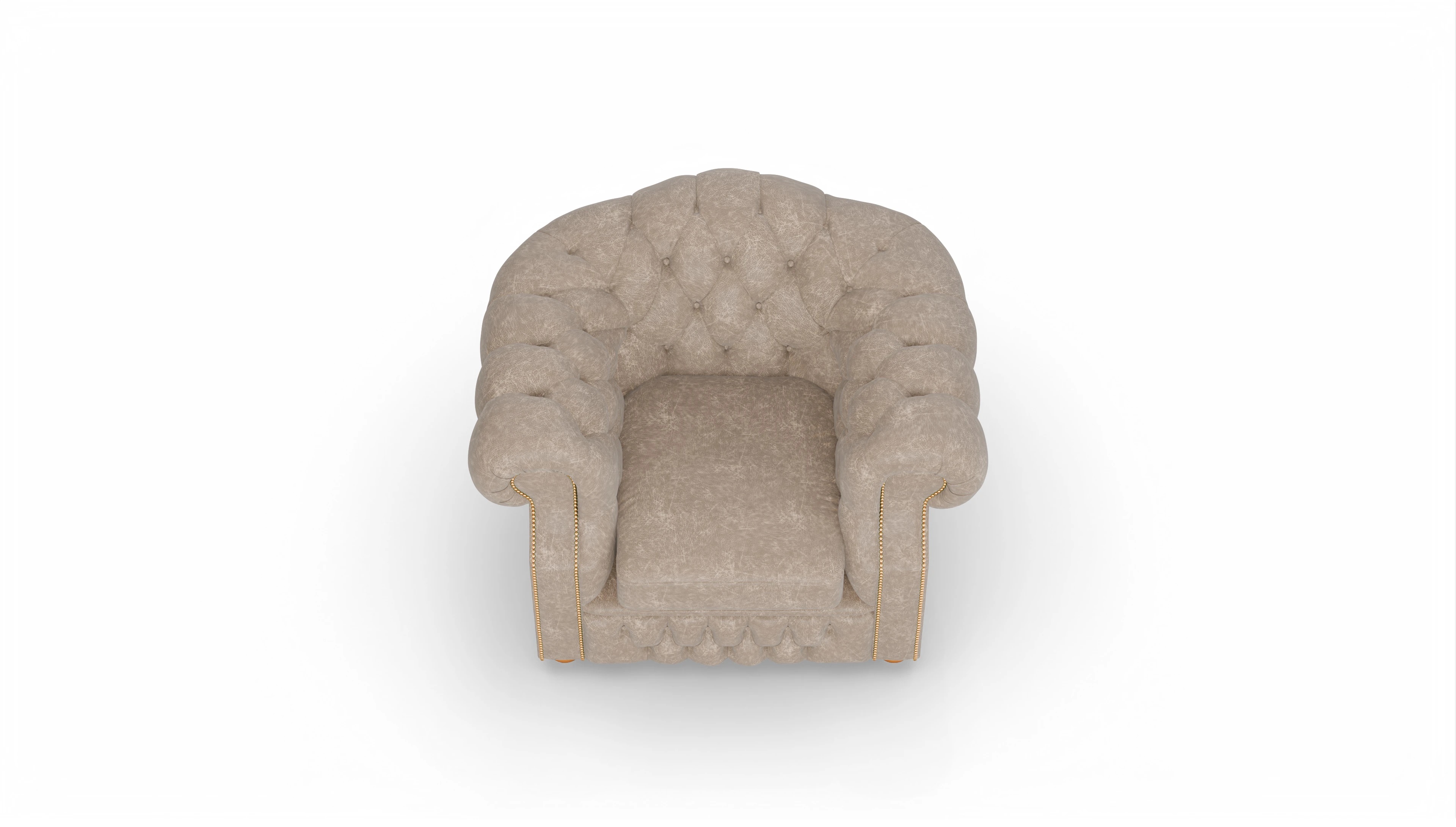 Ansicht des Produktes Yates Sessel in Leder beige