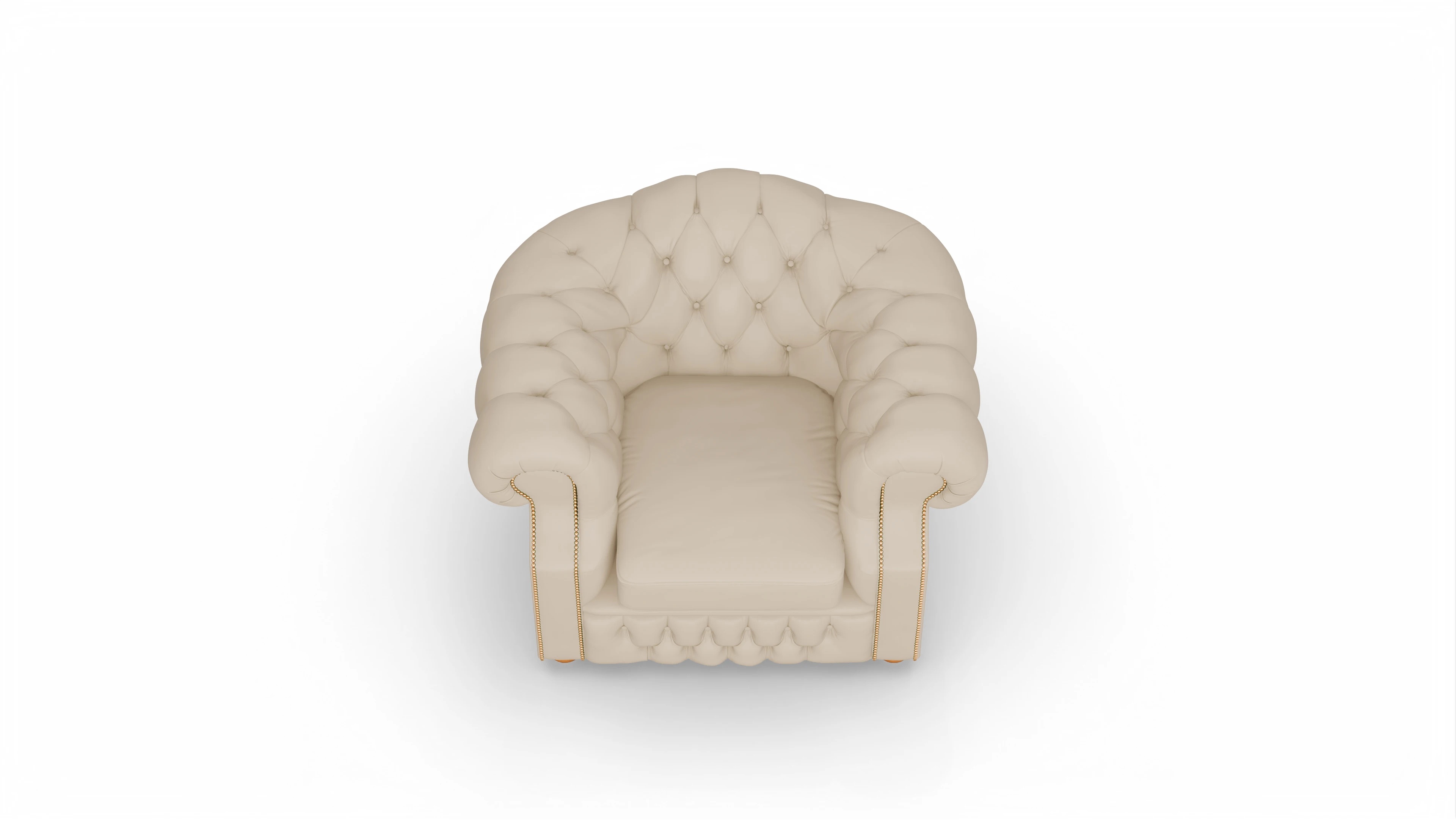 Ansicht des Produktes Yates Sessel in Leder beige