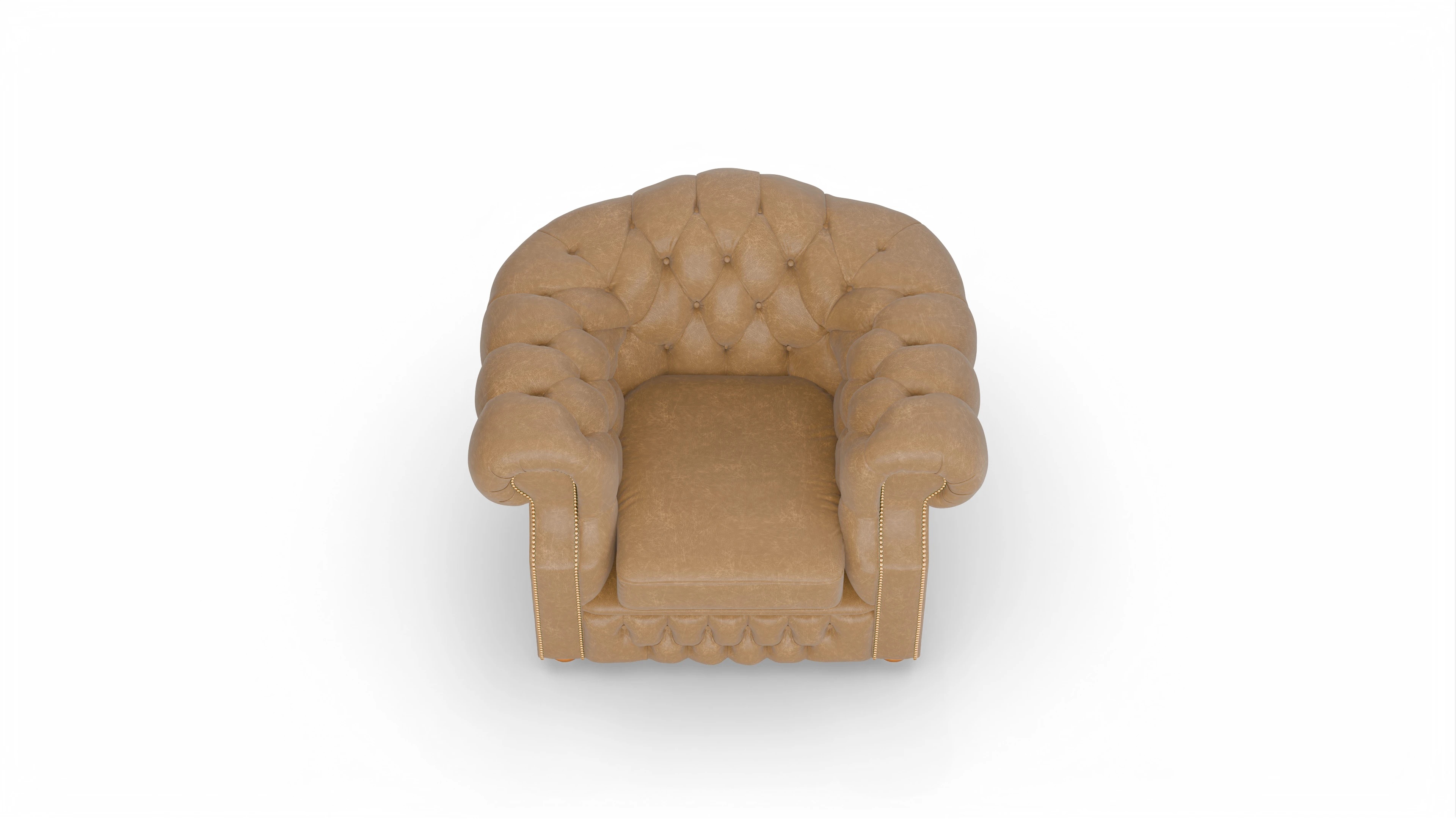 Ansicht des Produktes Yates Sessel in Leder beige