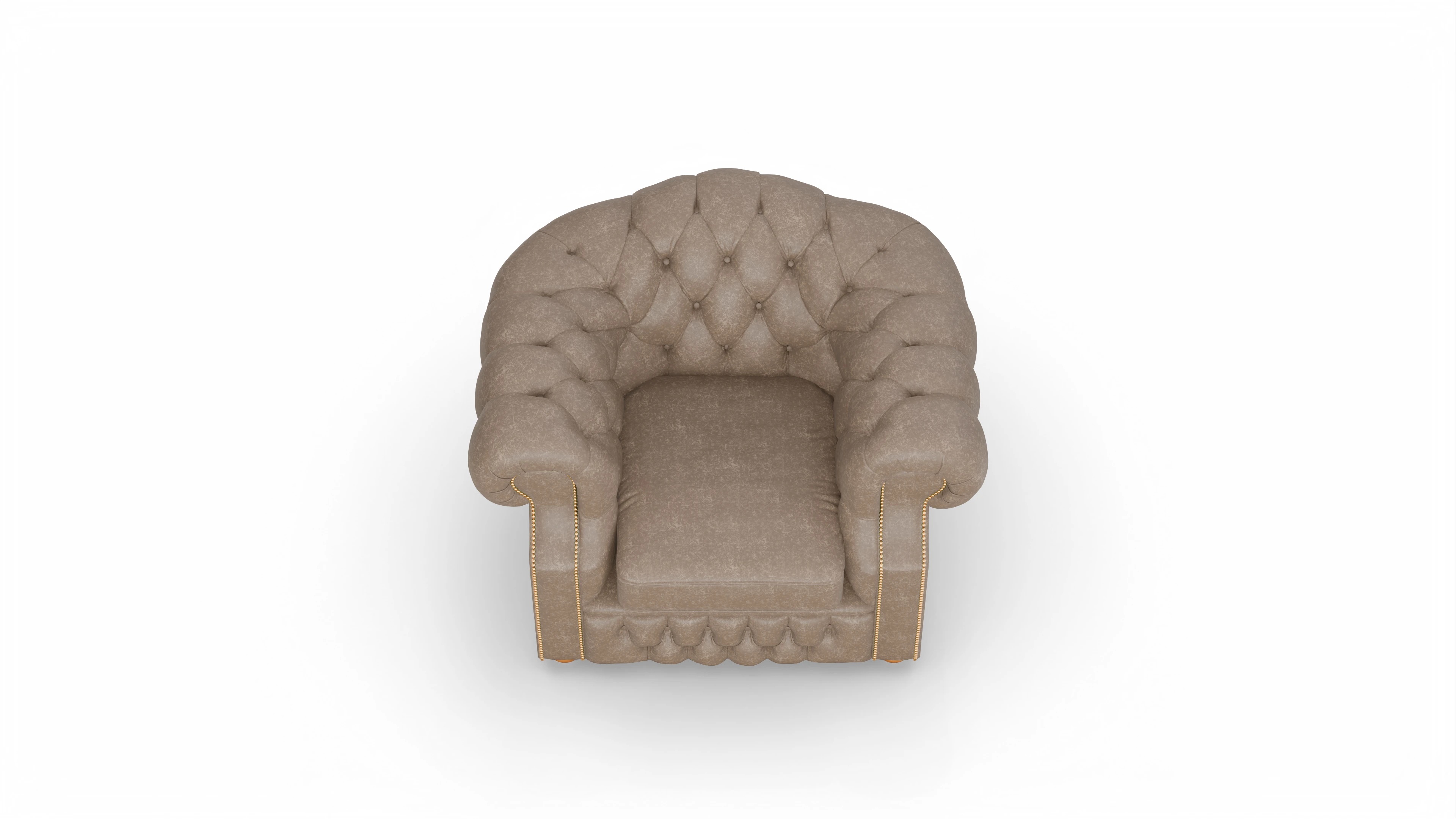 Ansicht des Produktes Yates Sessel in Leder braun