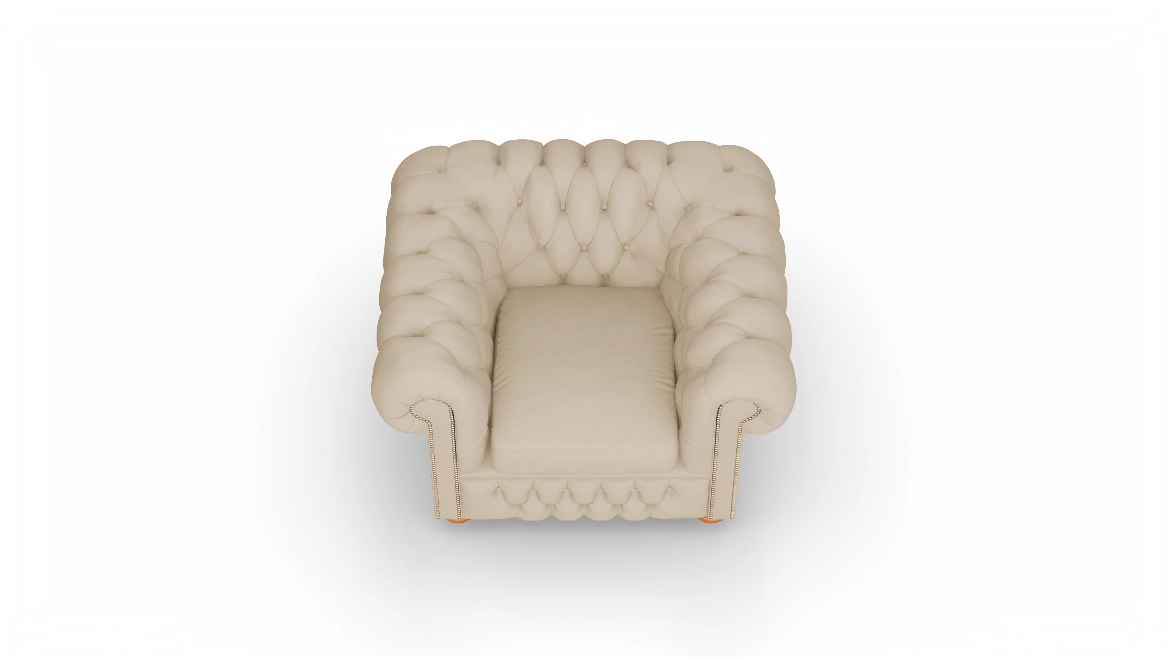 Ansicht des Produktes Oxford Sessel in Leder beige