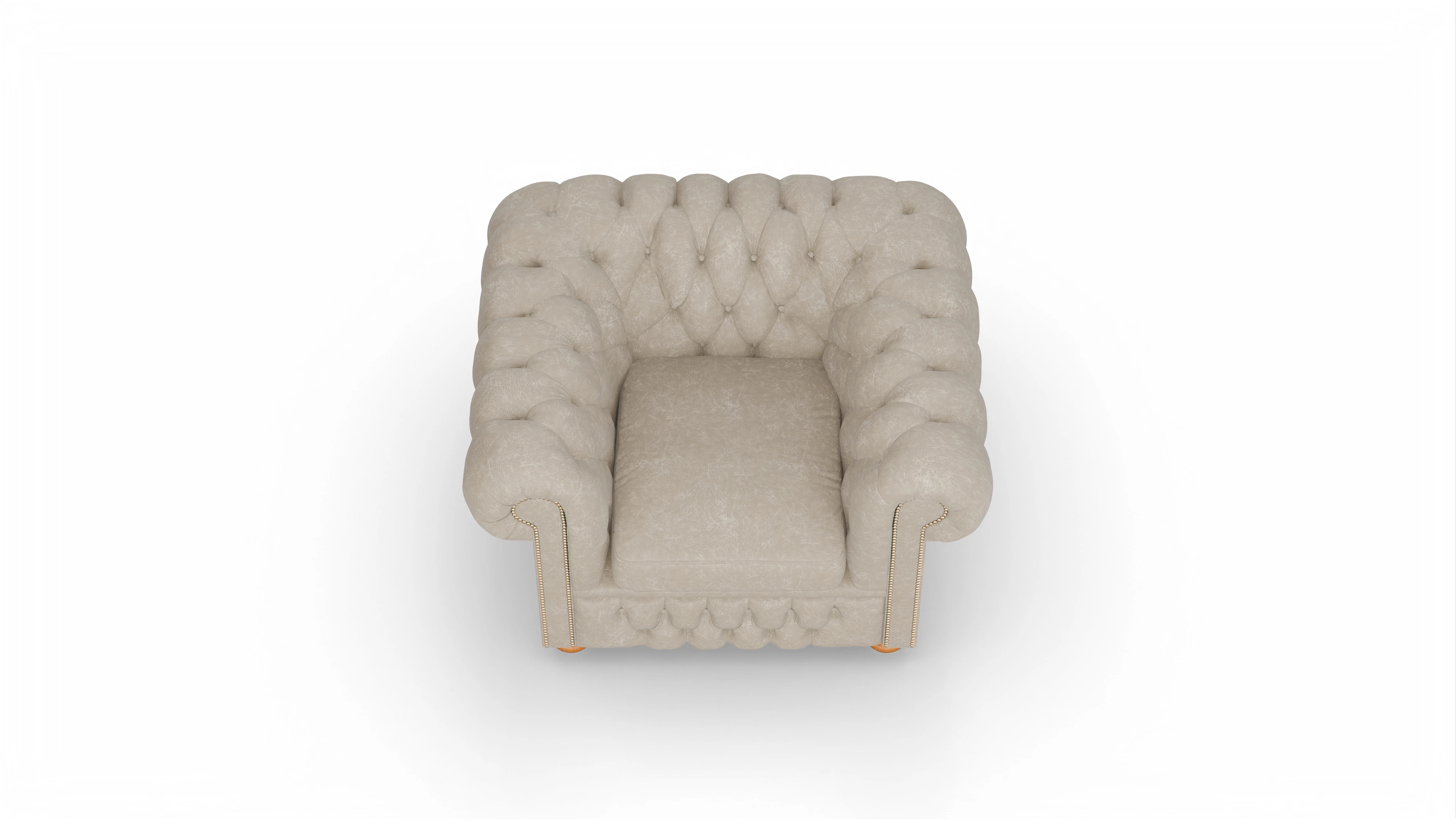 Ansicht des Produktes Oxford Sessel in Leder beige