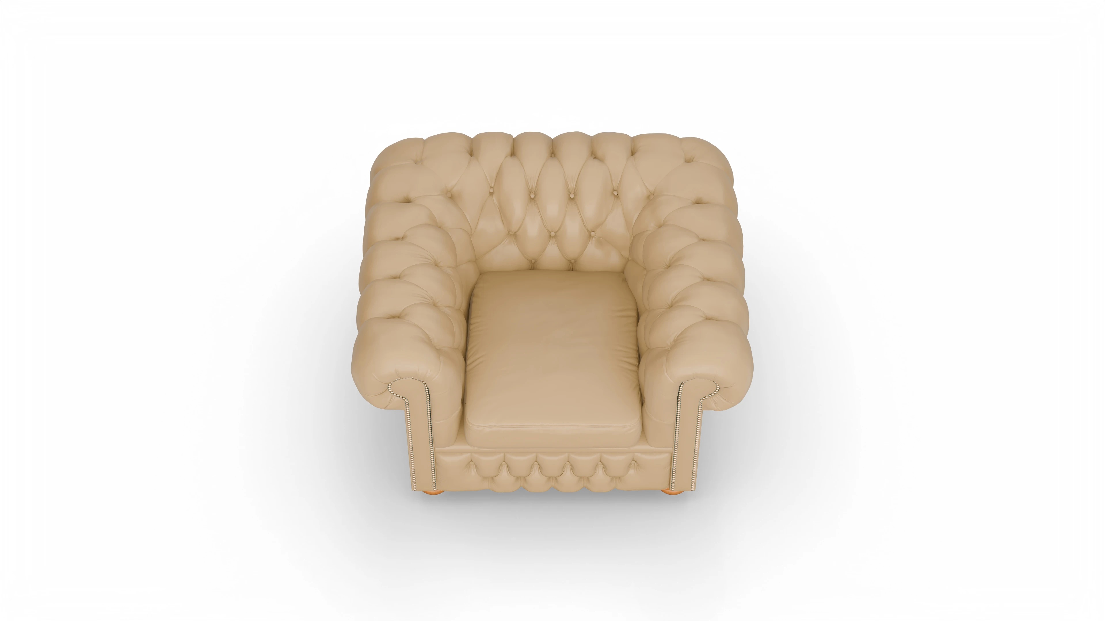 Ansicht des Produktes Oxford Sessel in Leder beige