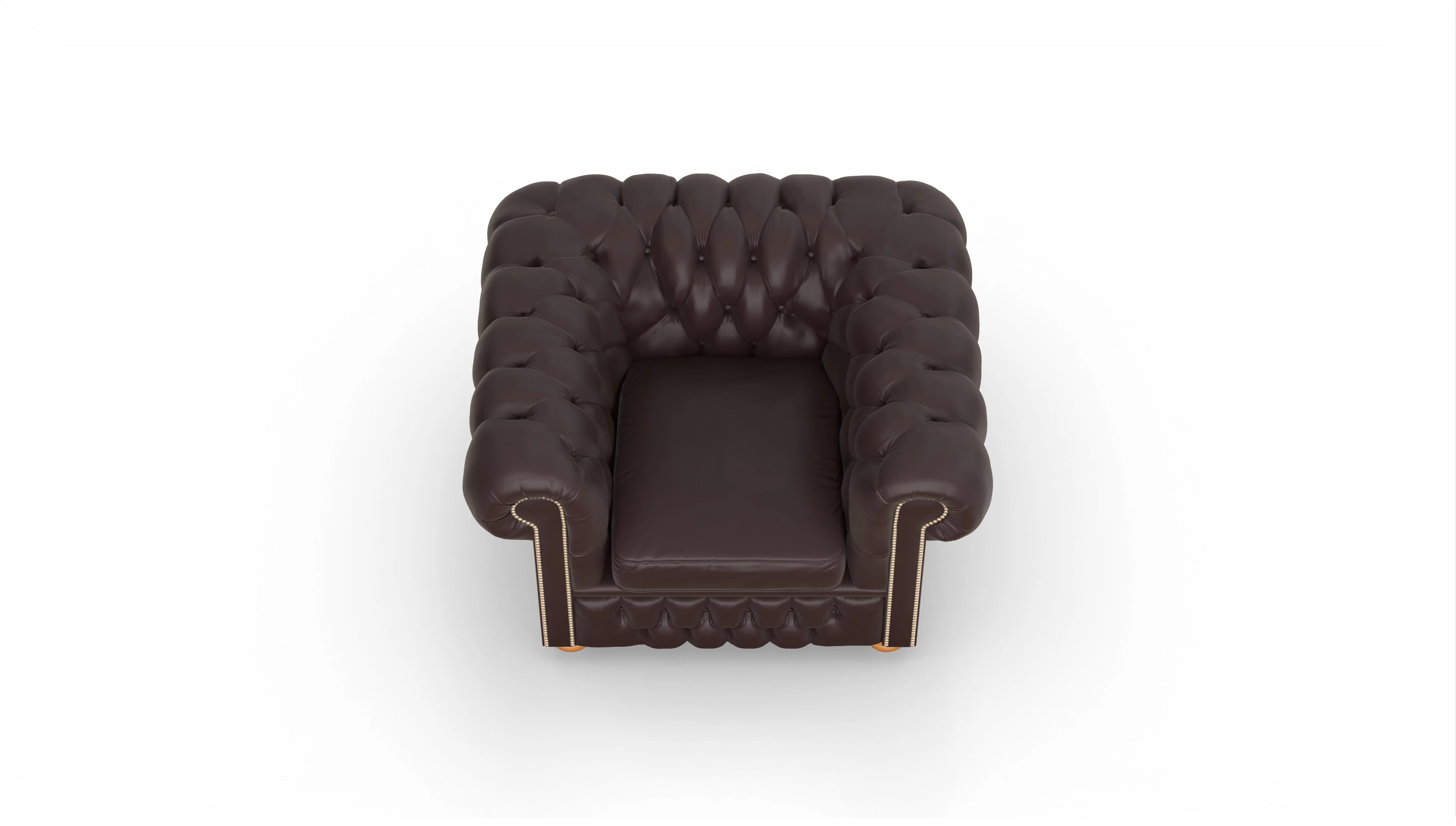 Ansicht des Produktes Oxford Sessel in Leder braun