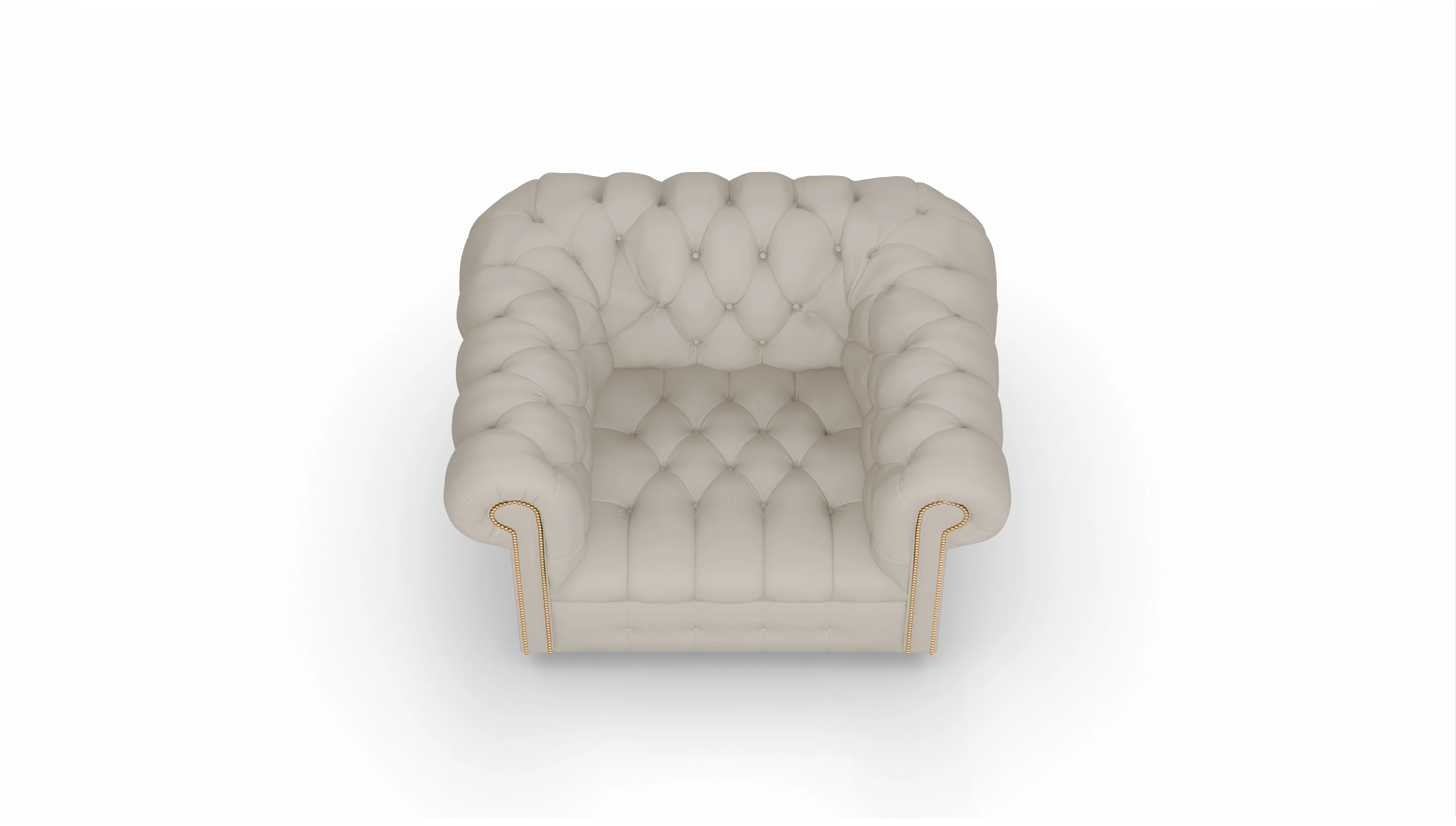 Ansicht des Produktes Bingley Sessel in Leder weiß