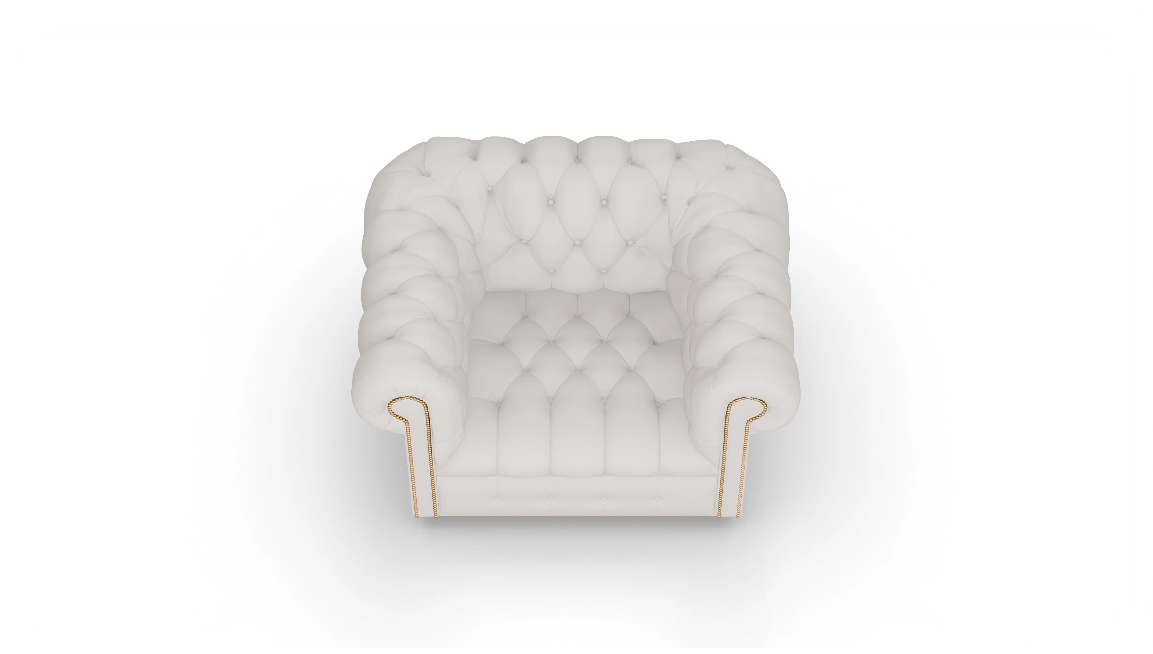 Ansicht des Produktes Bingley Sessel in Leder weiß