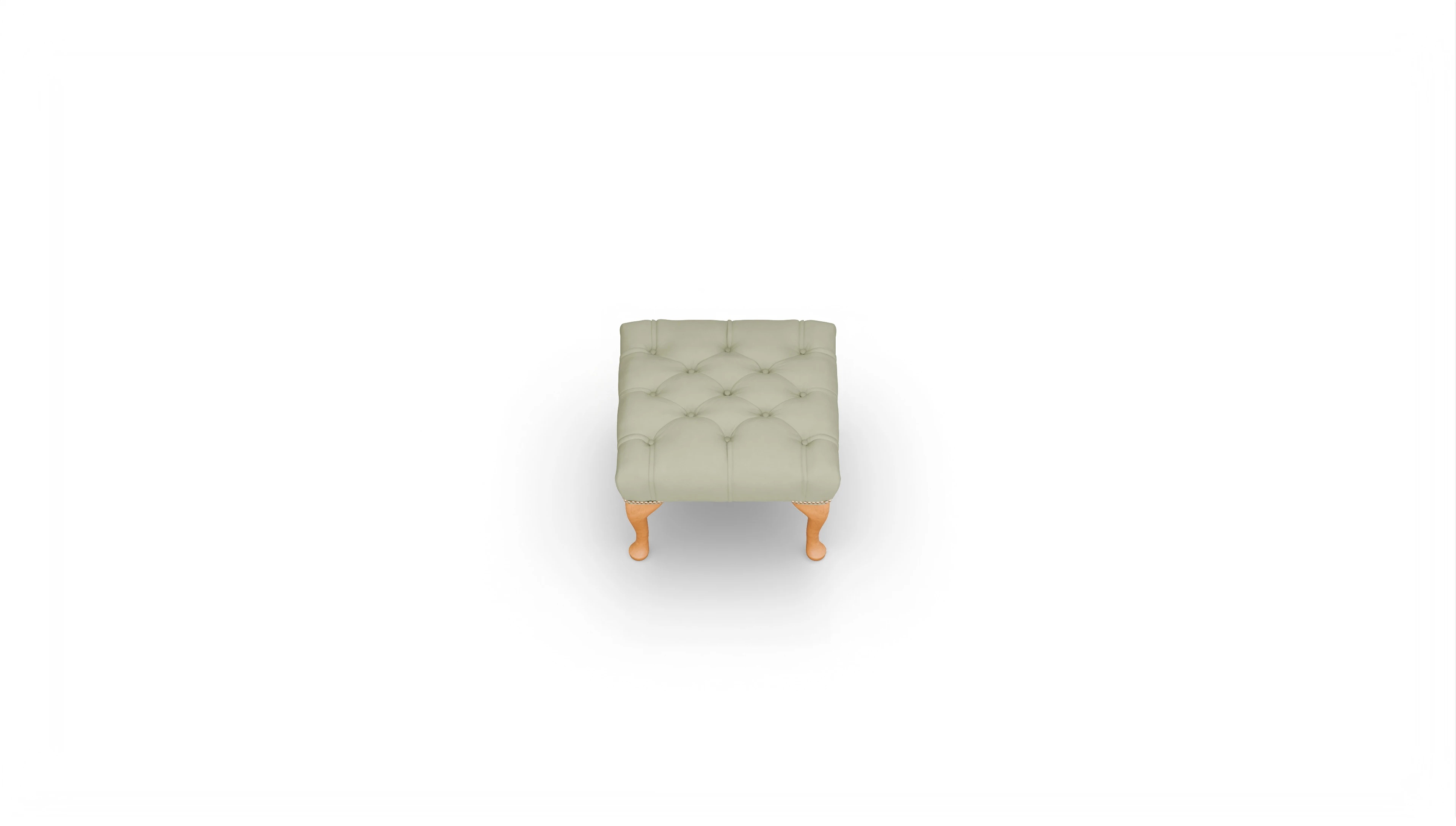 Ansicht des Produktes Crawford Hocker in Leder grün
