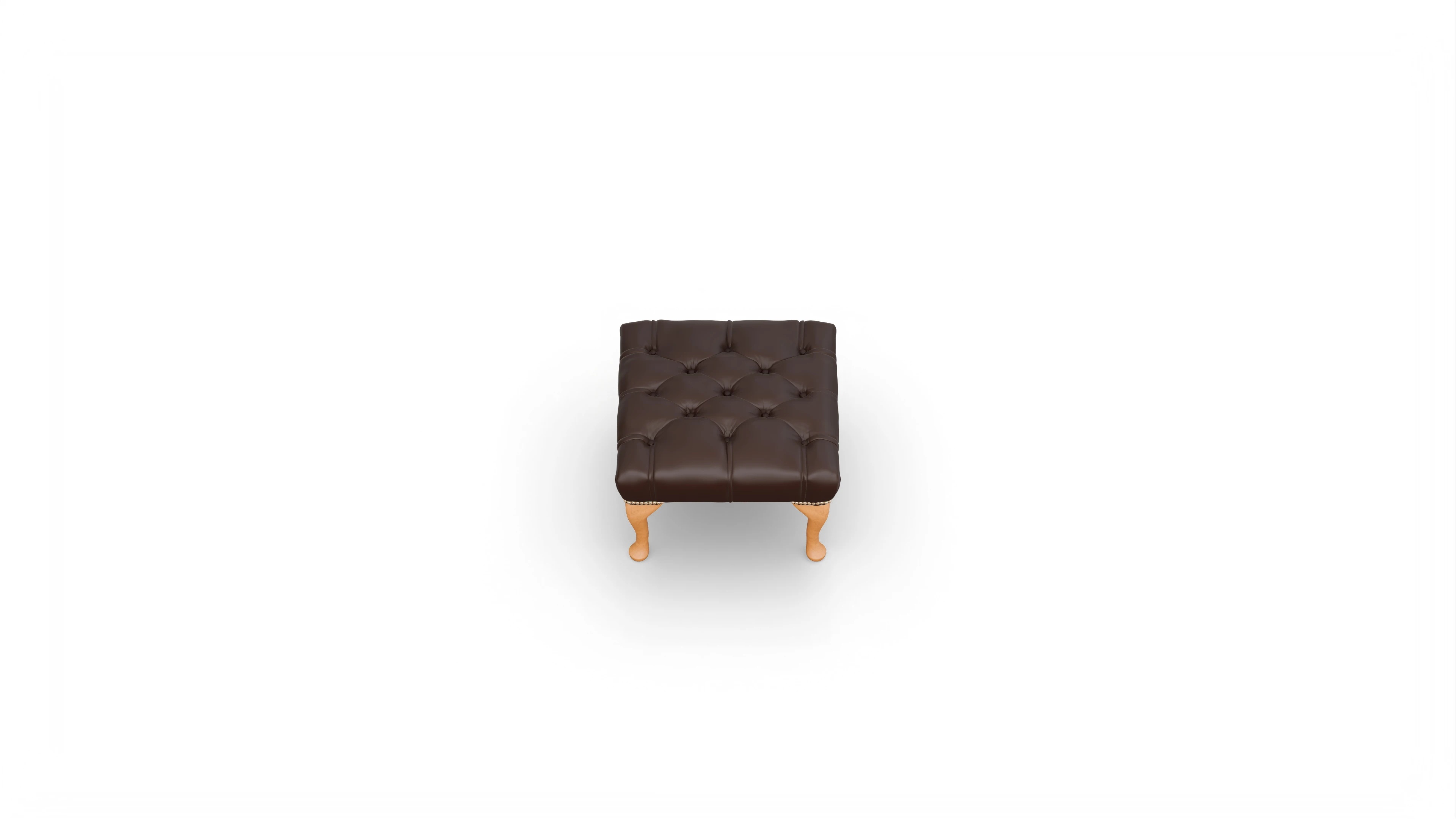 Ansicht des Produktes Crawford Hocker in Leder braun