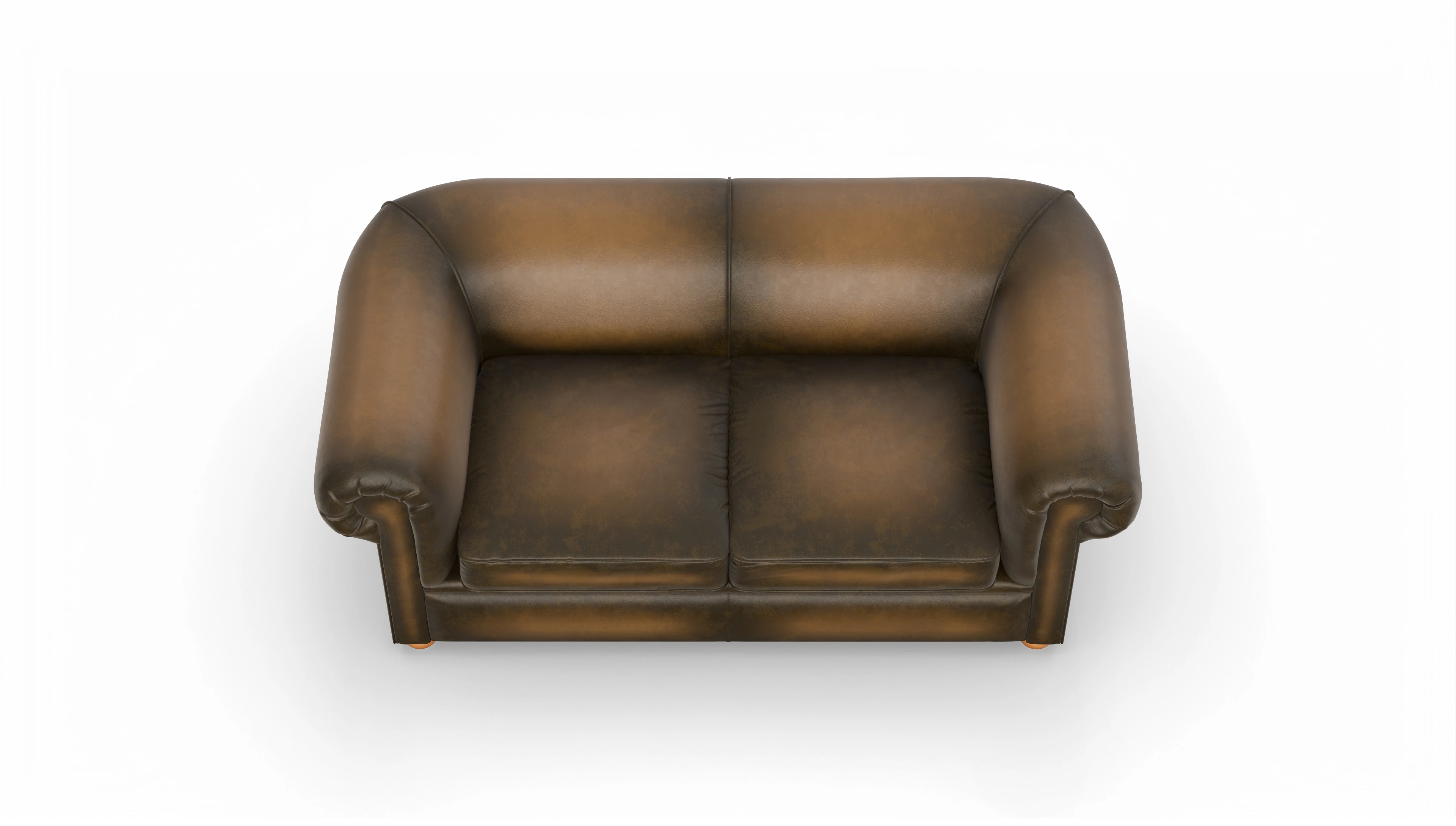 Ansicht des Produktes Brendon 2,5-Sitzer in Leder braun