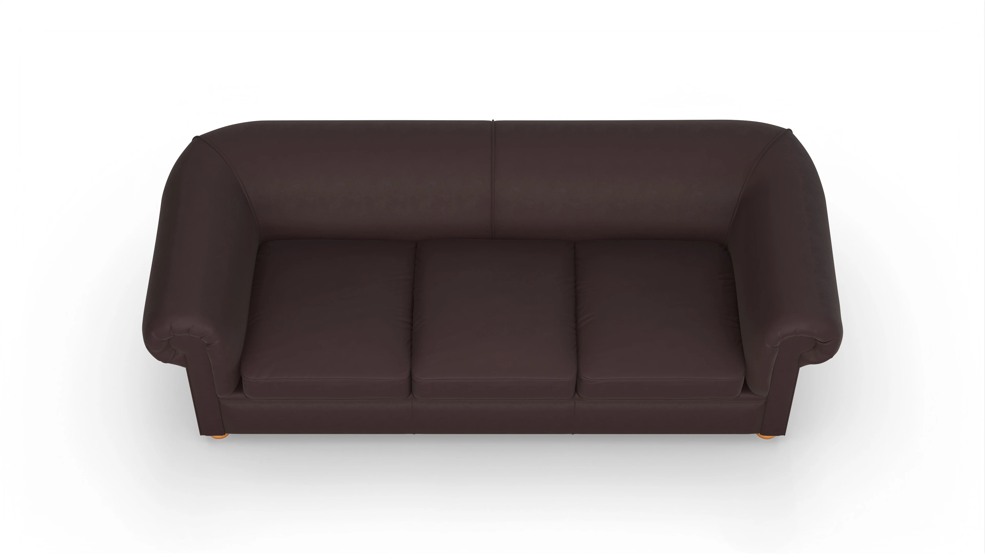 Ansicht des Produktes Brendon 3,5-Sitzer in Leder braun