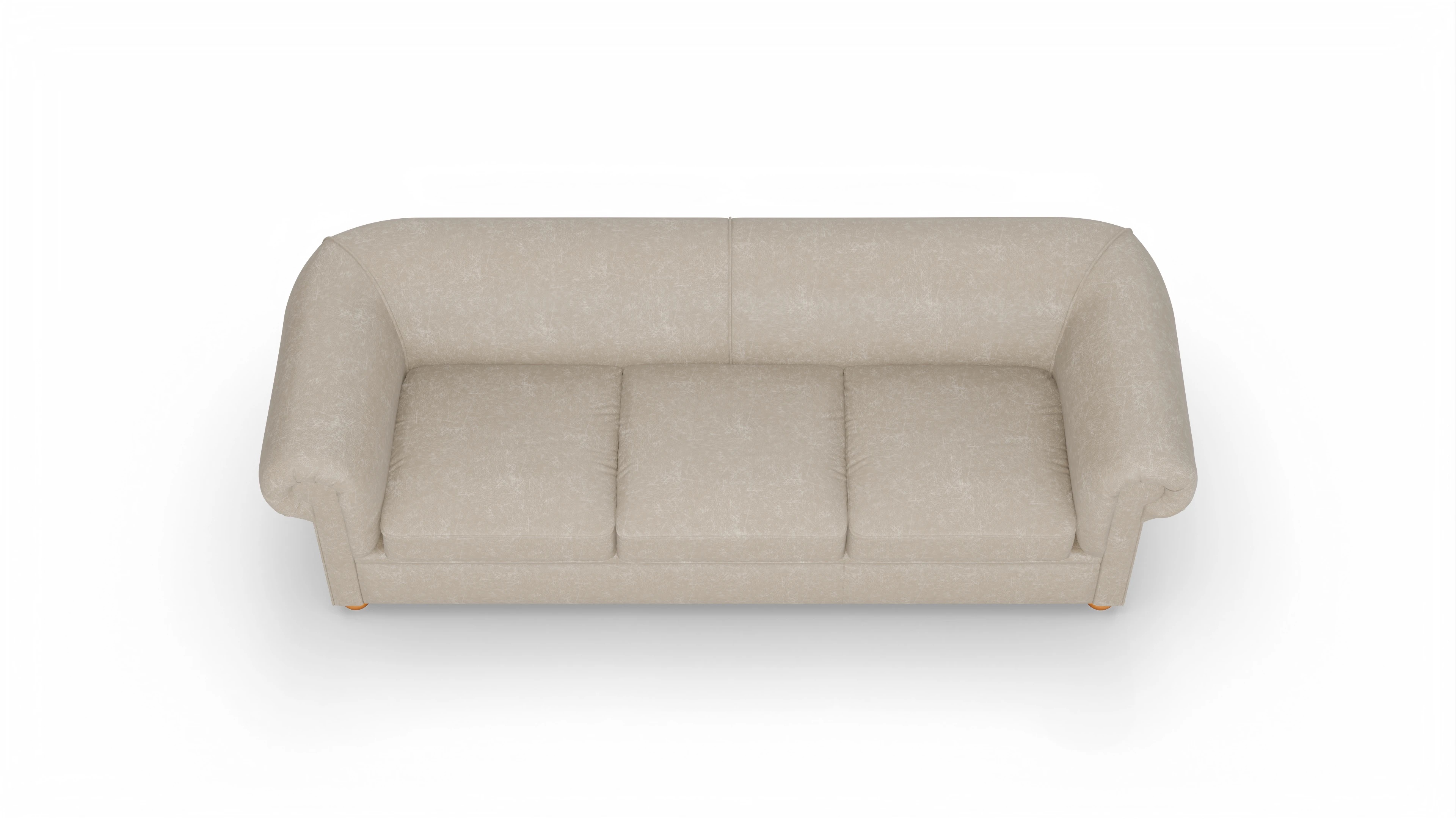 Chesterfield Couch Brendon Ansicht des Produktes Brendon 4-Sitzer in Leder beige
