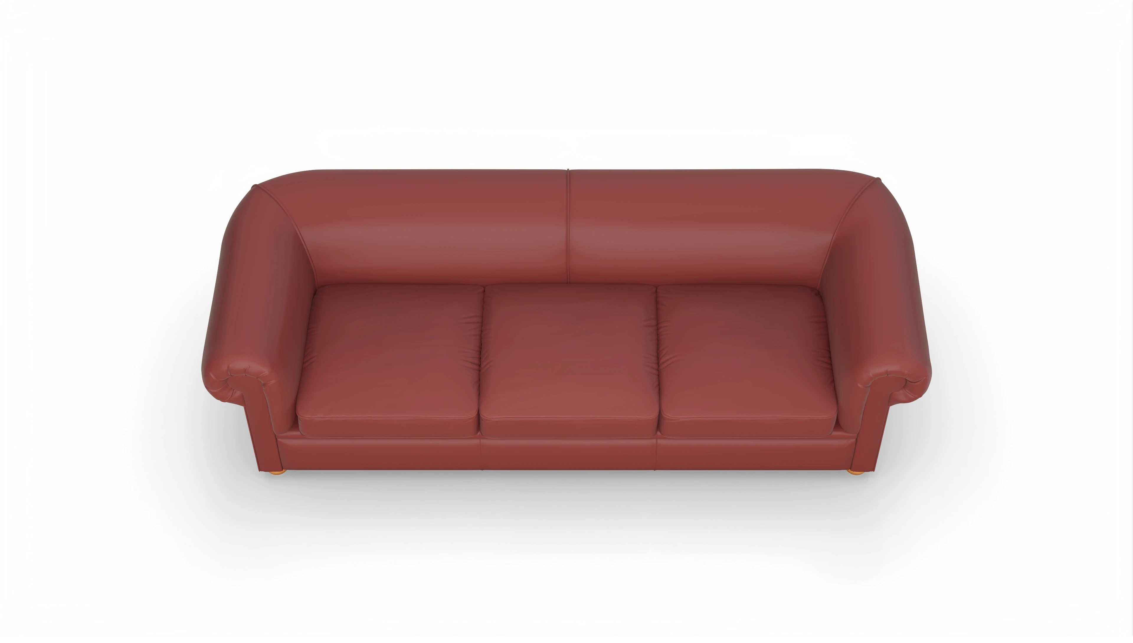 Ansicht des Produktes Brendon 4-Sitzer in Leder rot