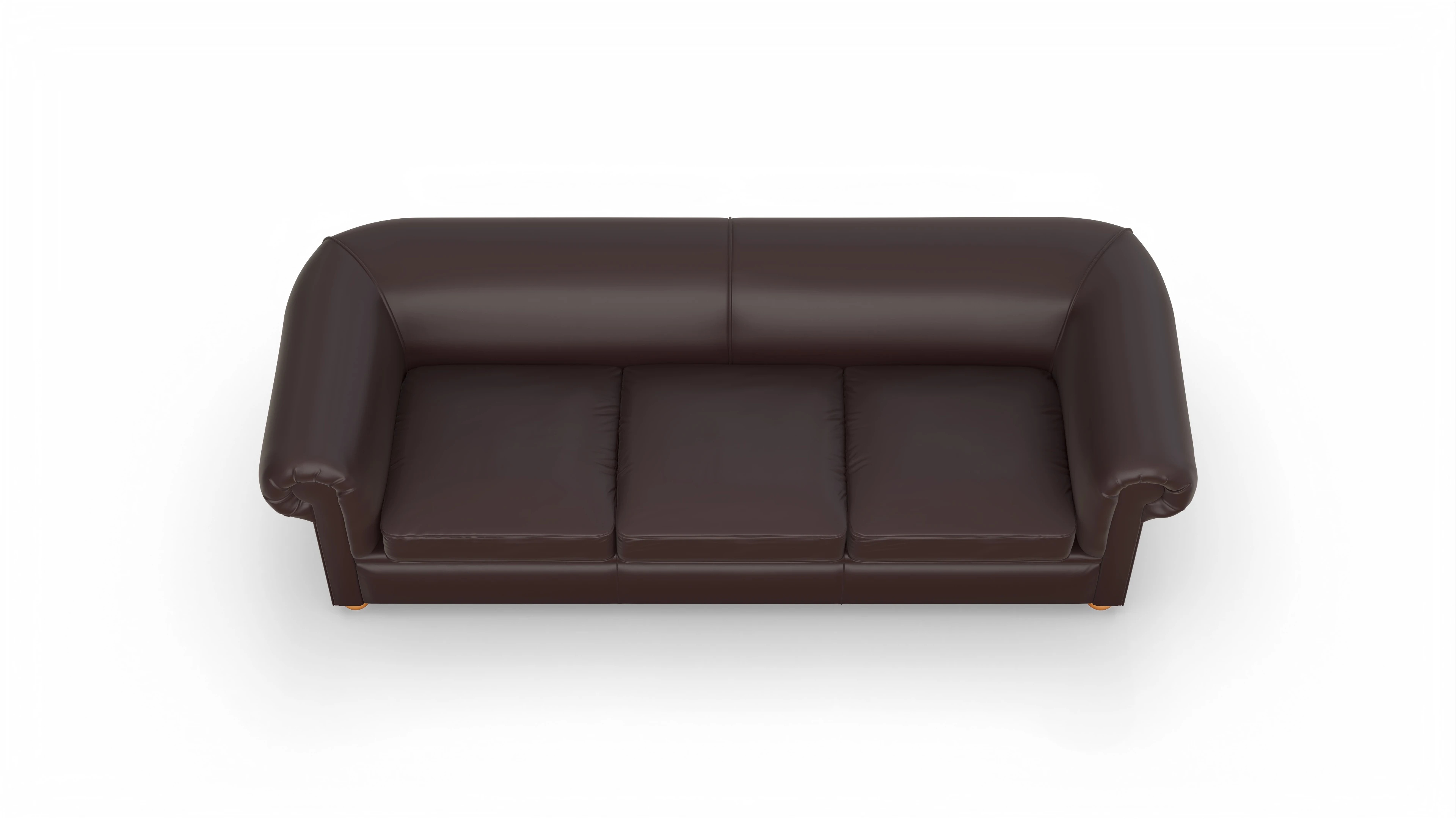 Chesterfield Couch Brendon Ansicht des Produktes Brendon 4-Sitzer in Leder braun