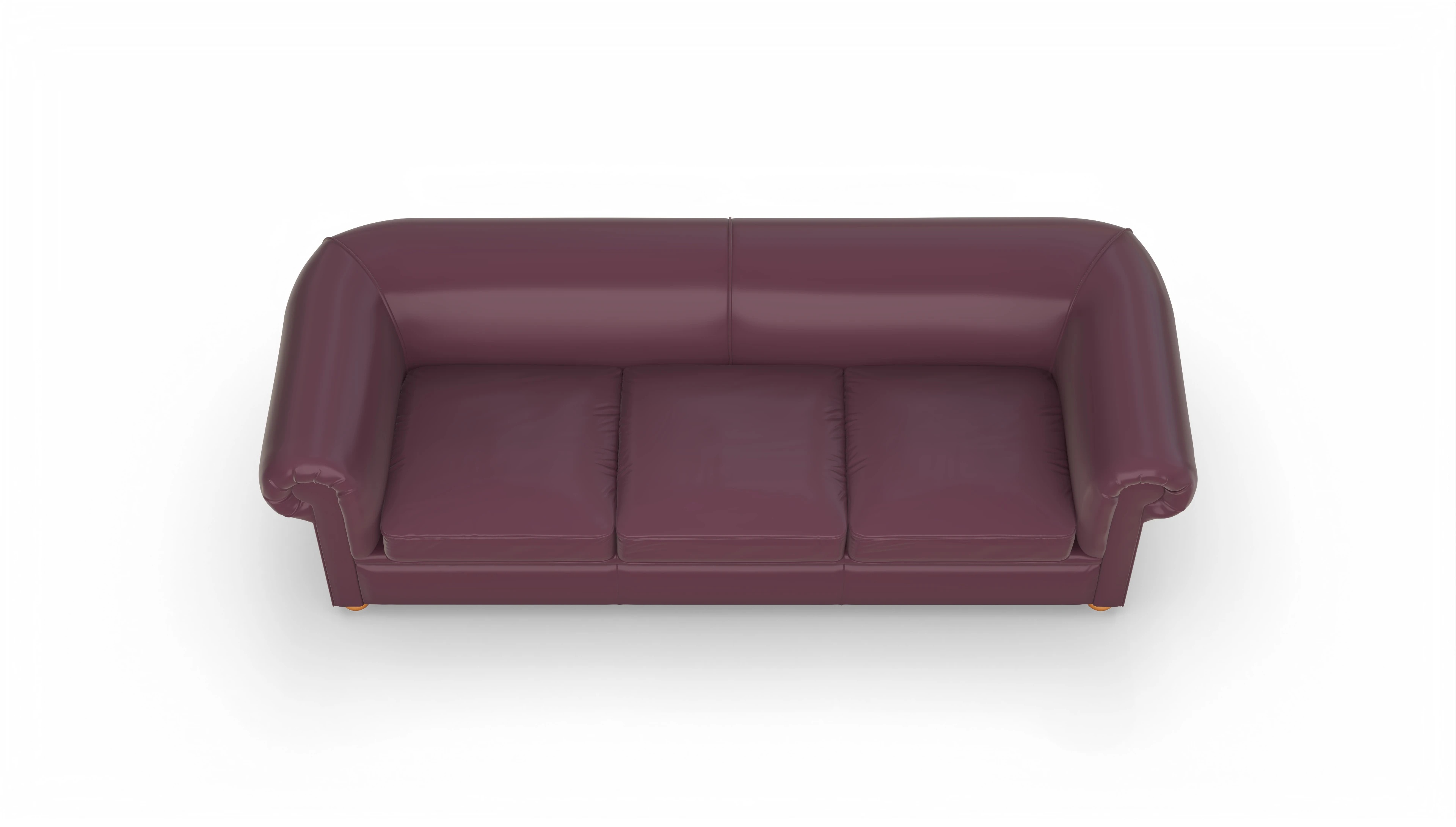 Chesterfield Couch Brendon Ansicht des Produktes Brendon 4-Sitzer in Leder rot
