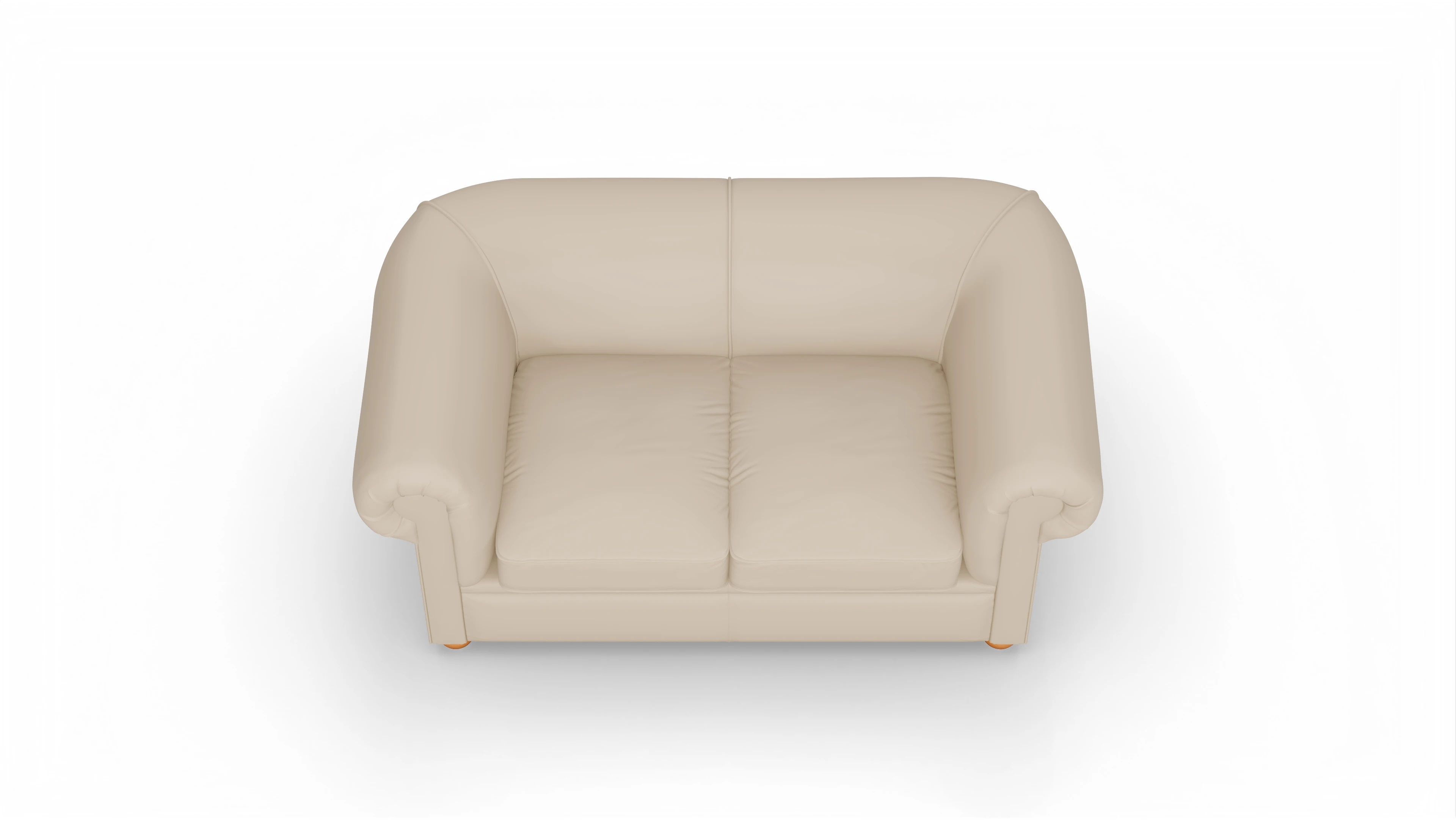 Ansicht des Produktes Brendon 2-Sitzer in Leder beige