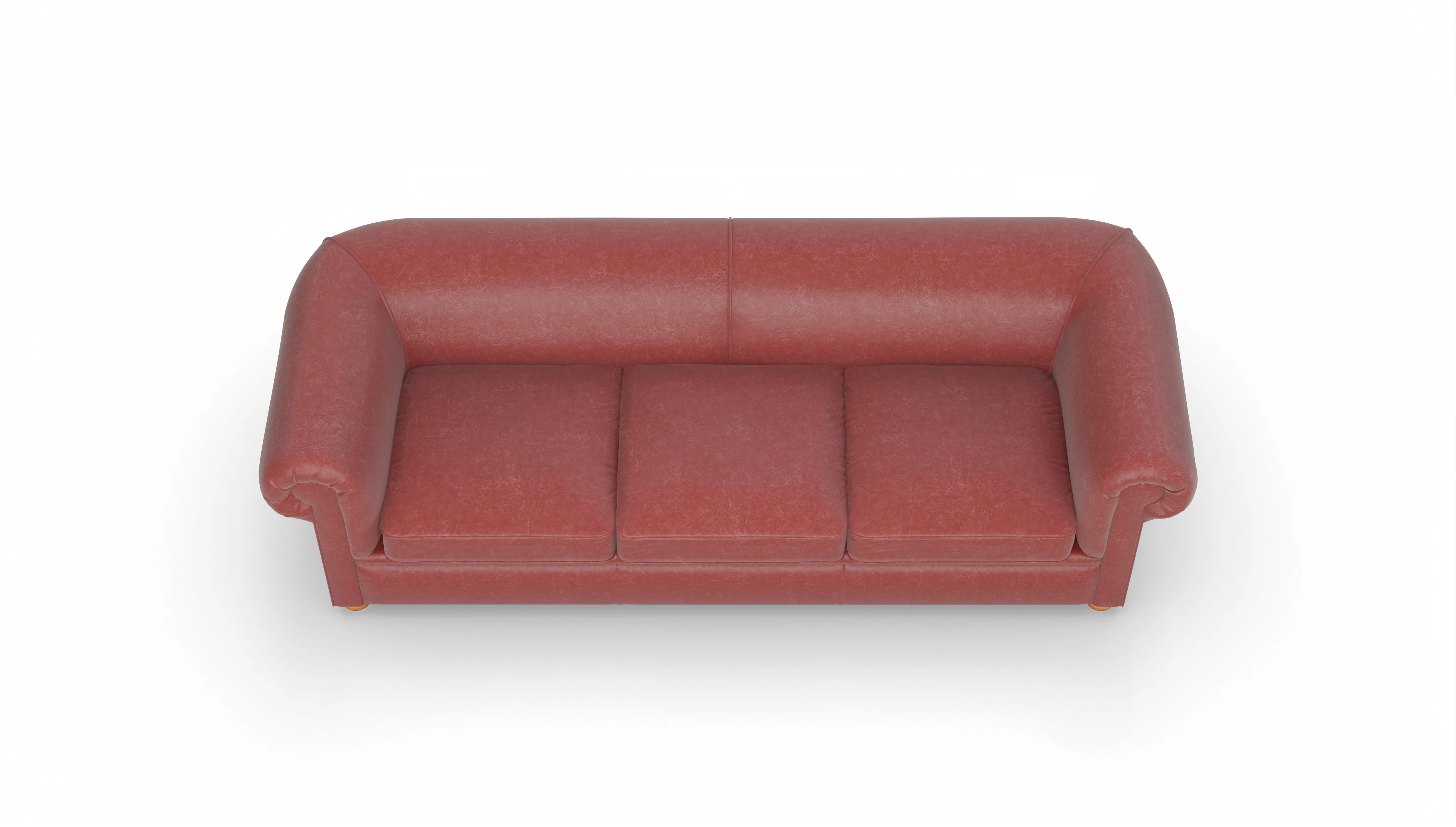 Ansicht des Produktes Brendon 4-Sitzer in Leder rot