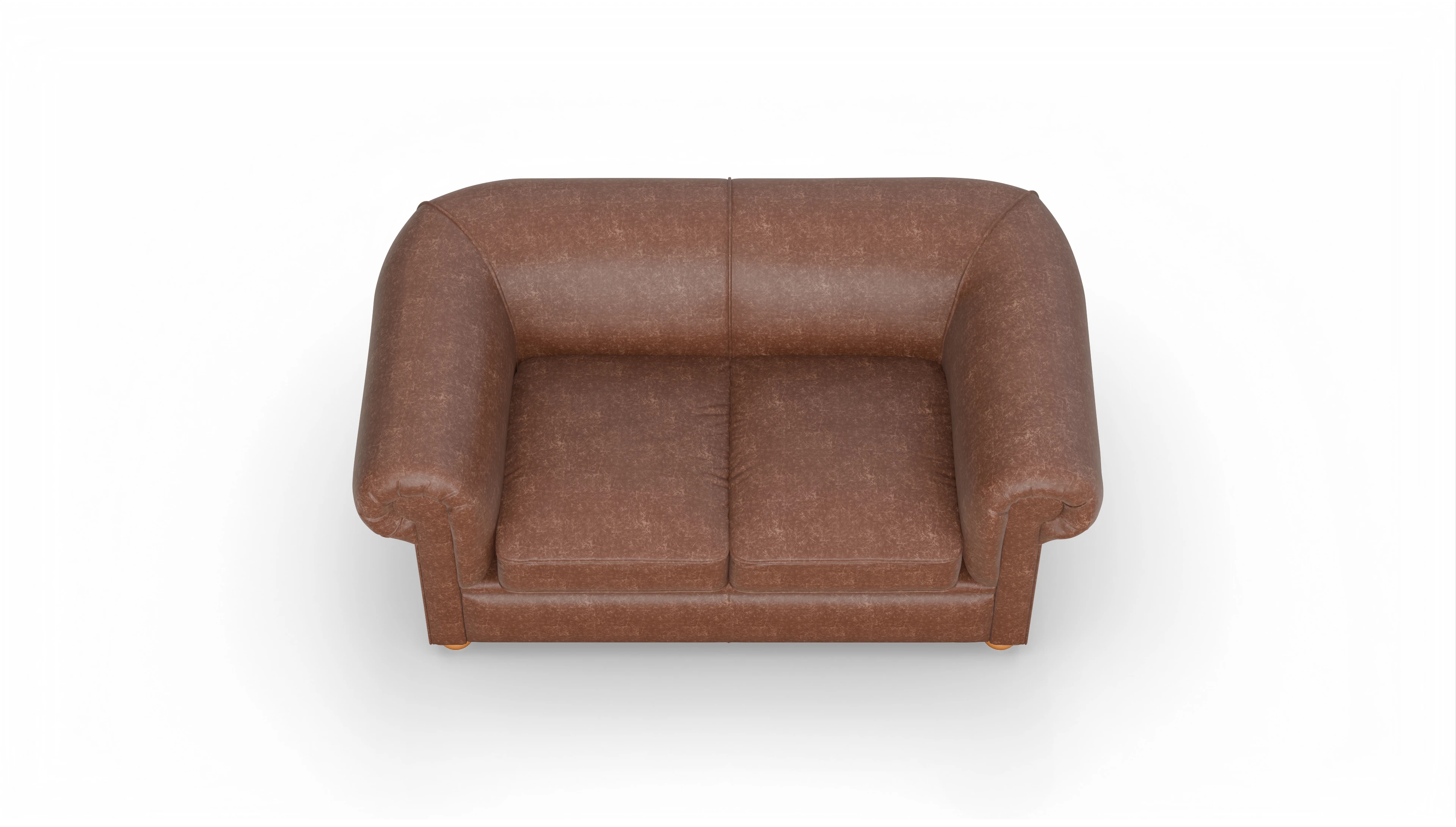Ansicht des Produktes Brendon 2-Sitzer in Leder braun