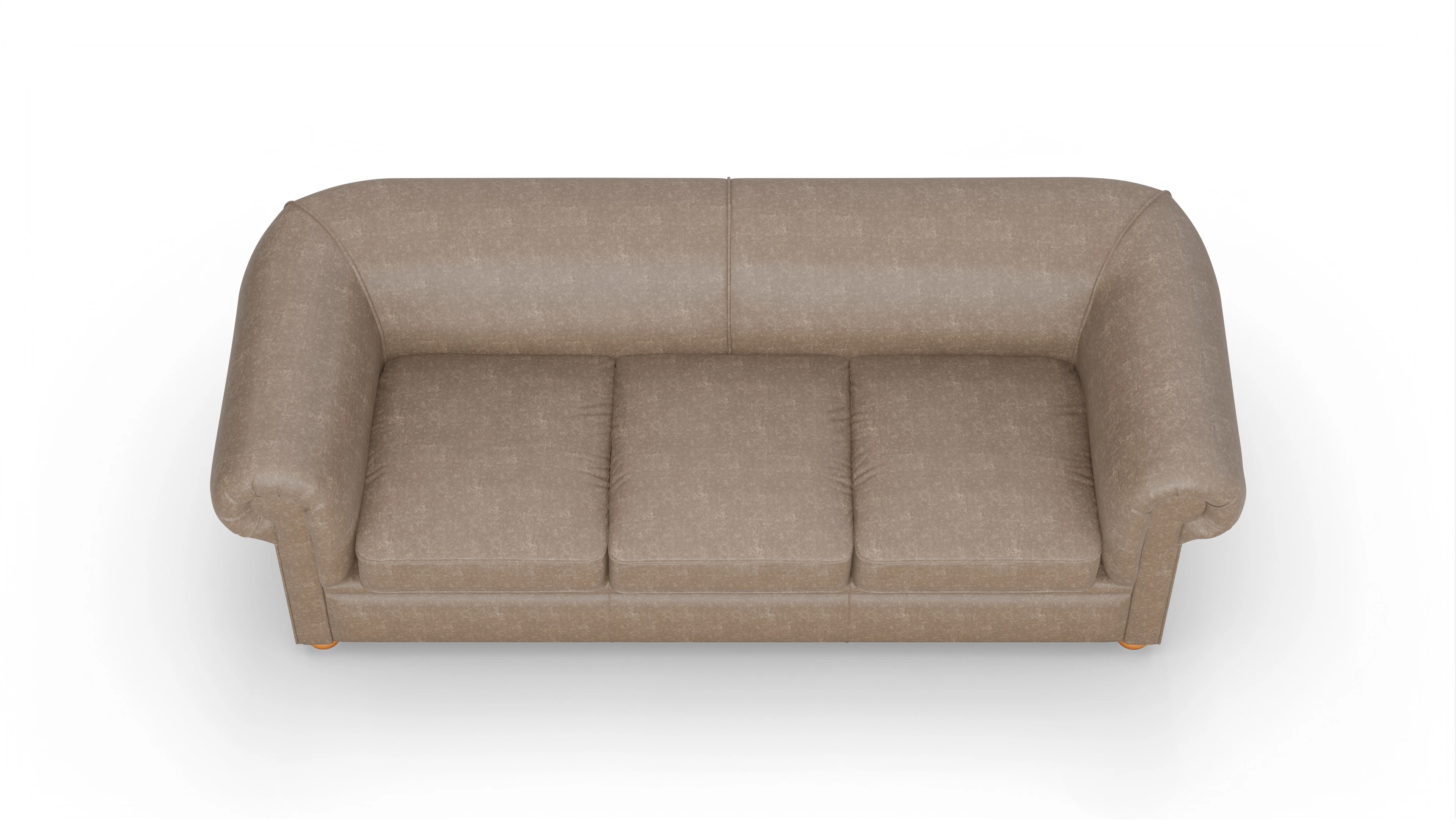 Ansicht des Produktes Brendon 3,5-Sitzer in Leder braun