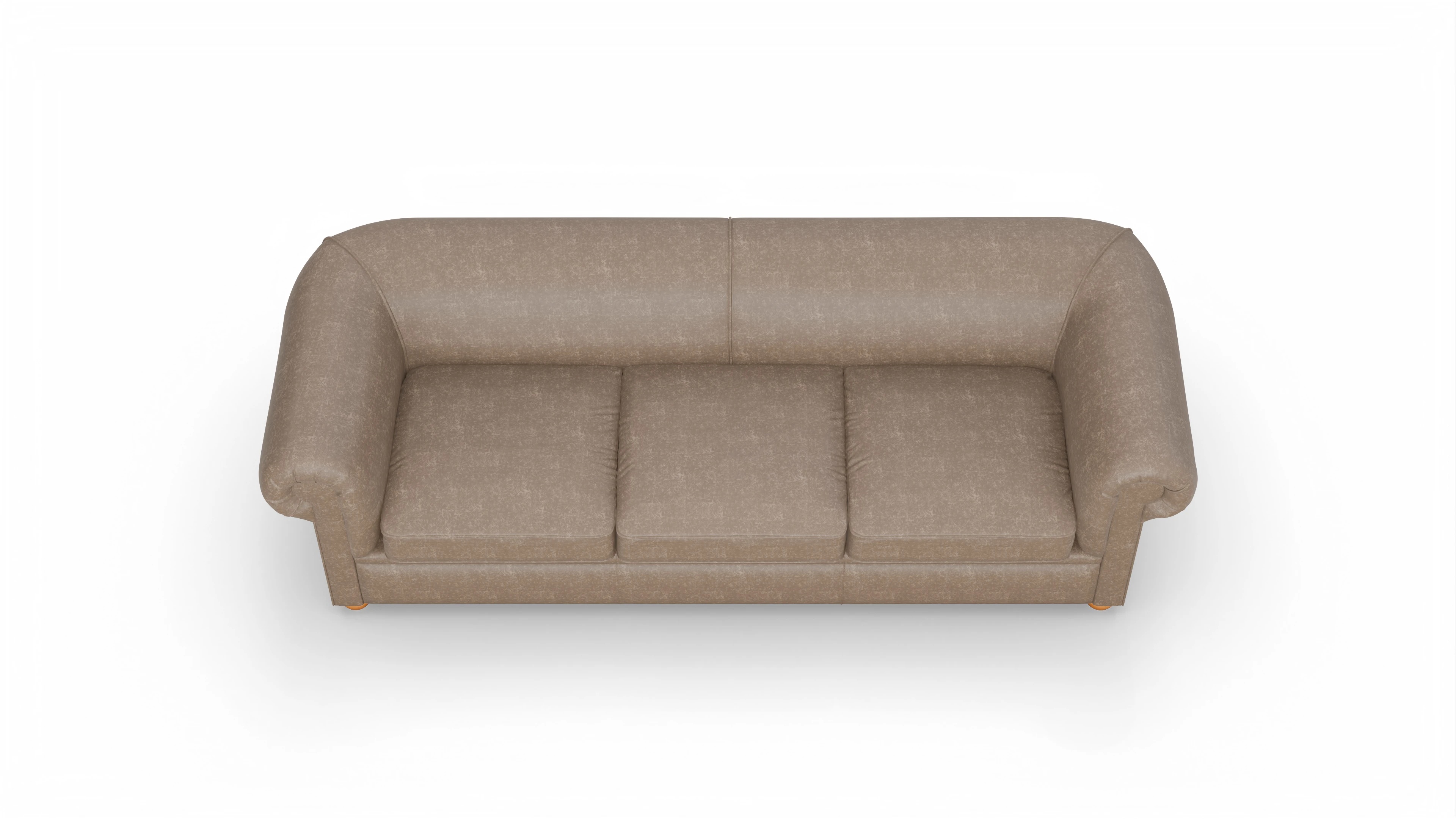 Chesterfield Couch Brendon Ansicht des Produktes Brendon 4-Sitzer in Leder braun