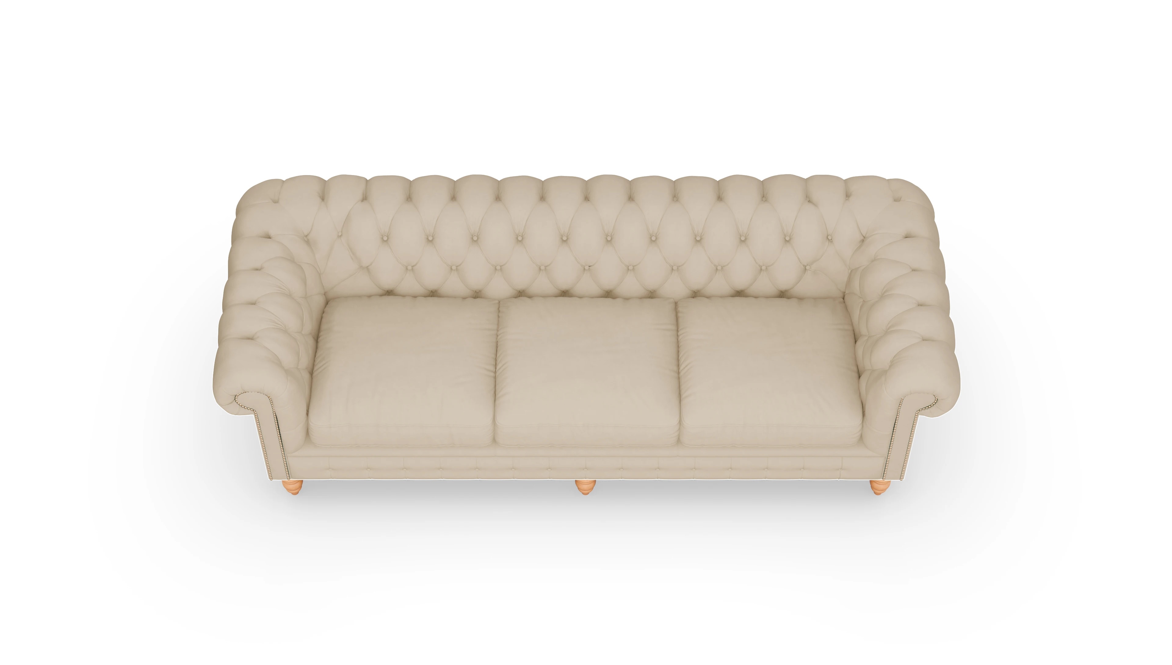 Ansicht des Produktes Bennet 4-Sitzer in Leder beige