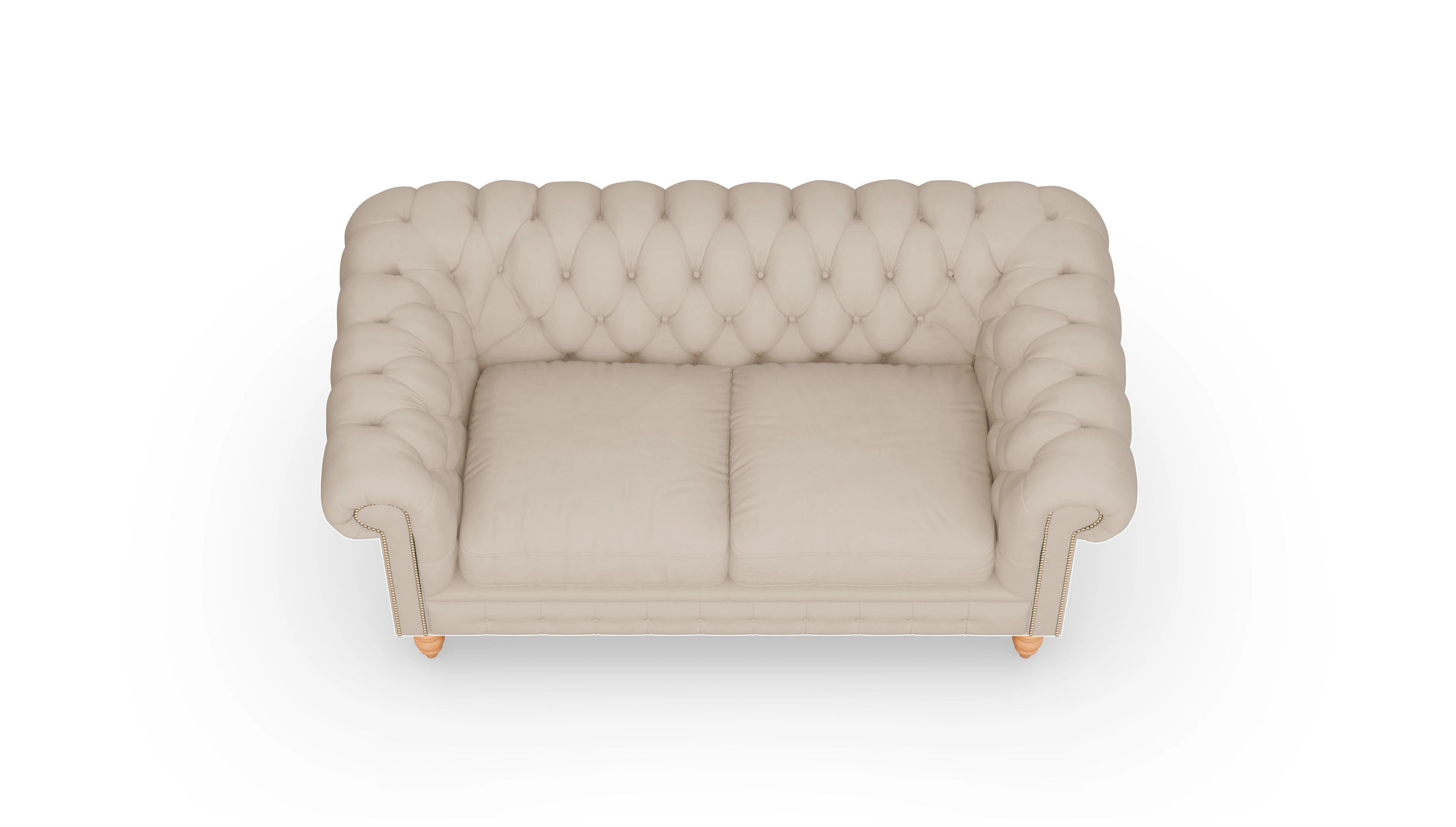 Ansicht des Produktes Bennet 2,5-Sitzer in Leder beige