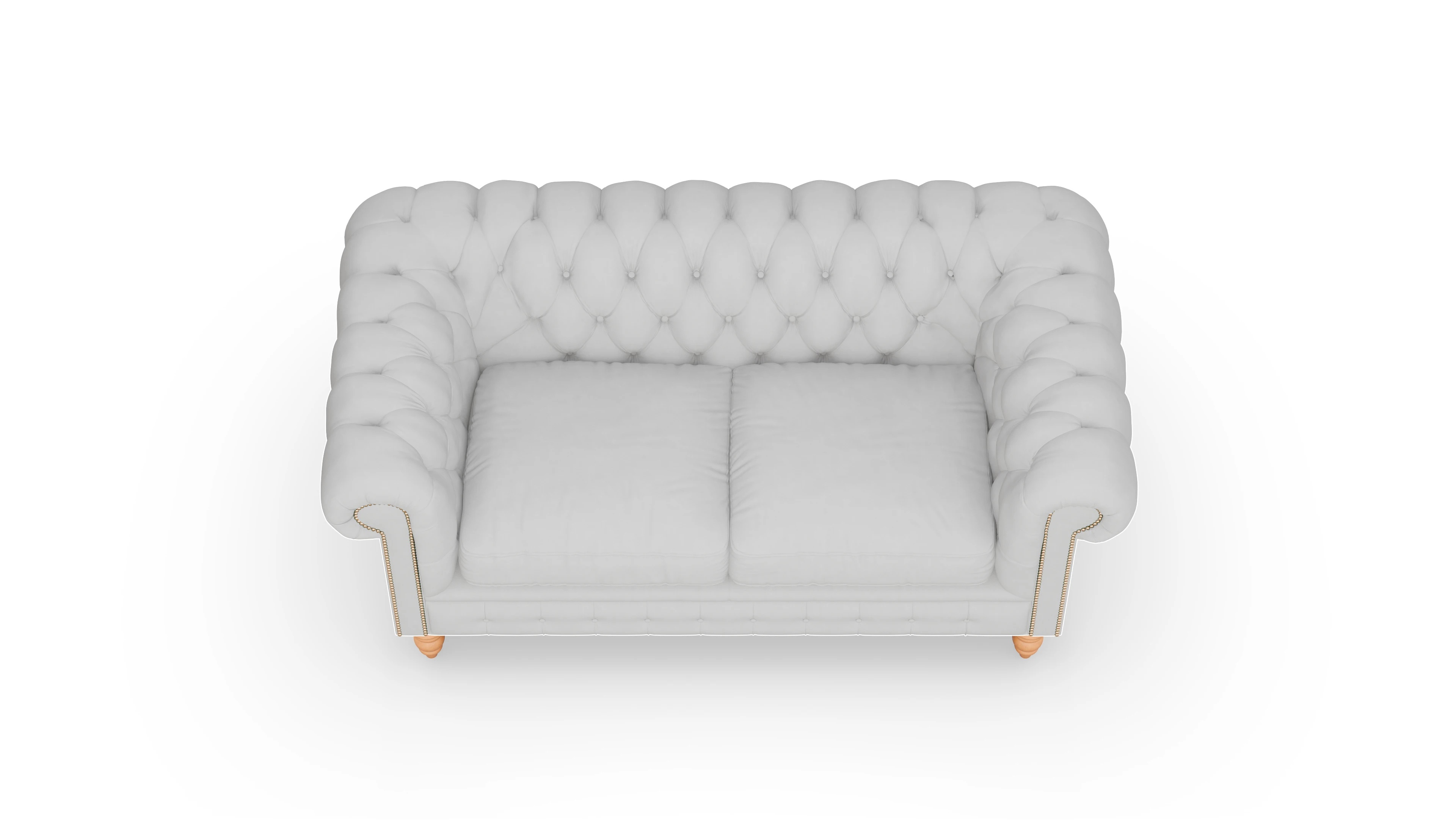 Ansicht des Produktes Bennet 2,5-Sitzer in Leder weiß