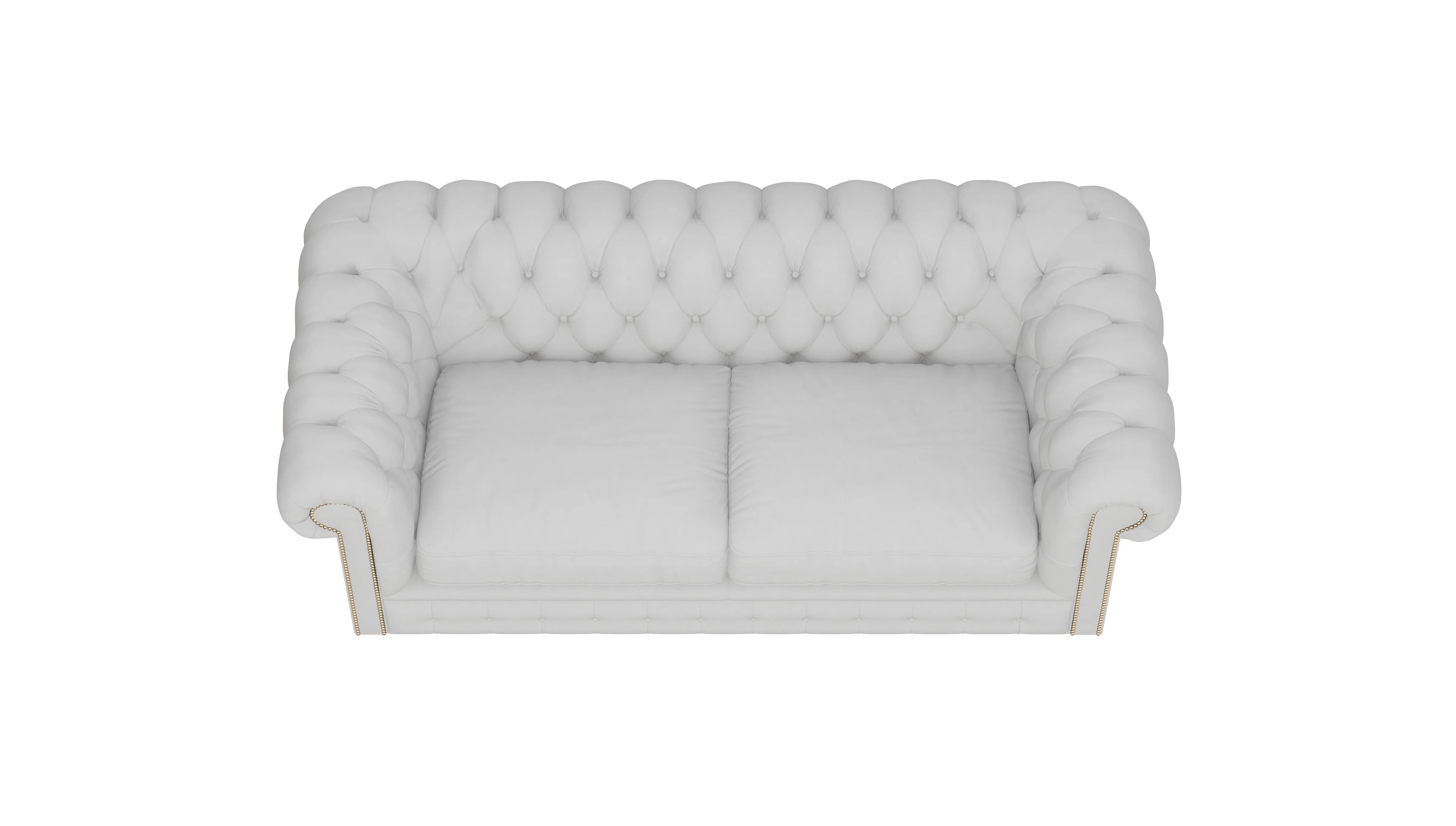 Ansicht des Produktes Bennet 3-Sitzer in Leder weiß