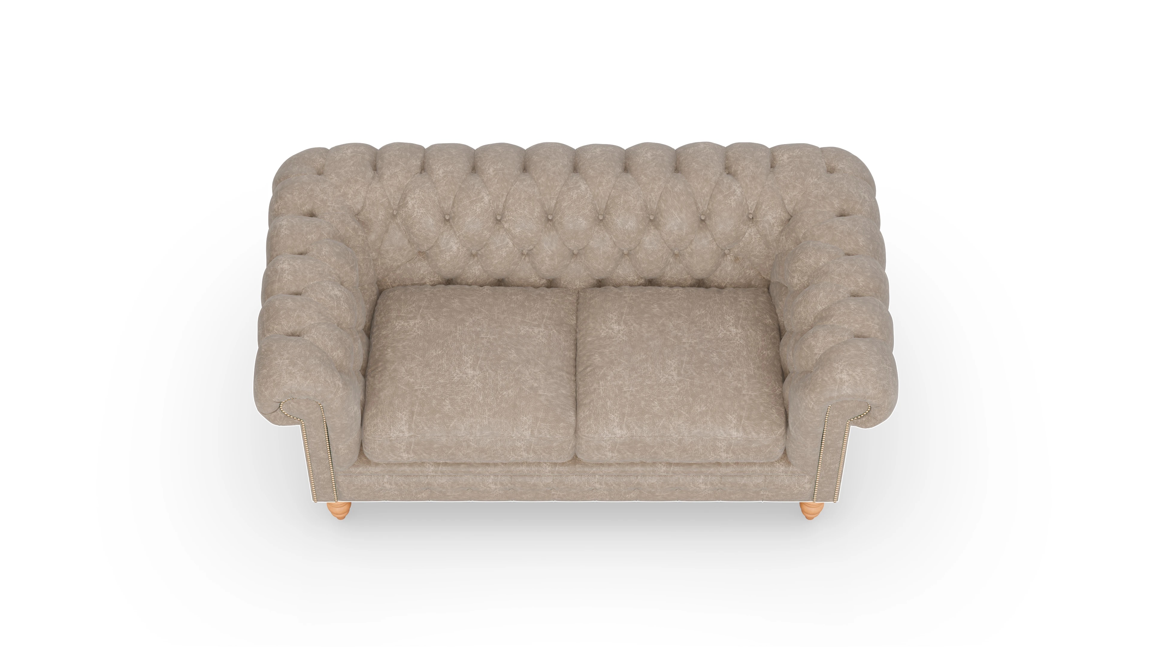 Ansicht des Produktes Bennet 2,5-Sitzer in Leder beige