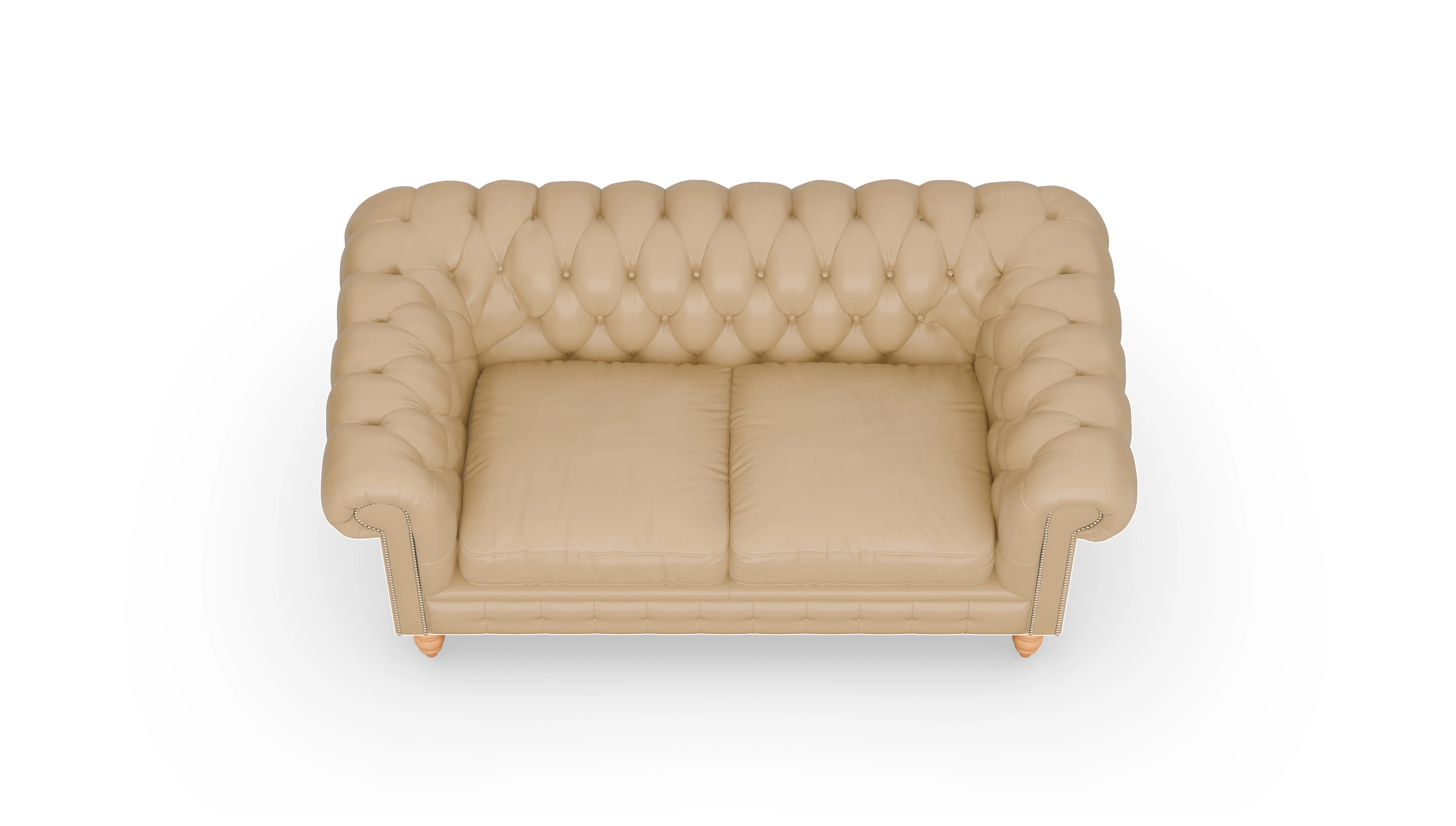 Ansicht des Produktes Bennet 2,5-Sitzer in Leder beige