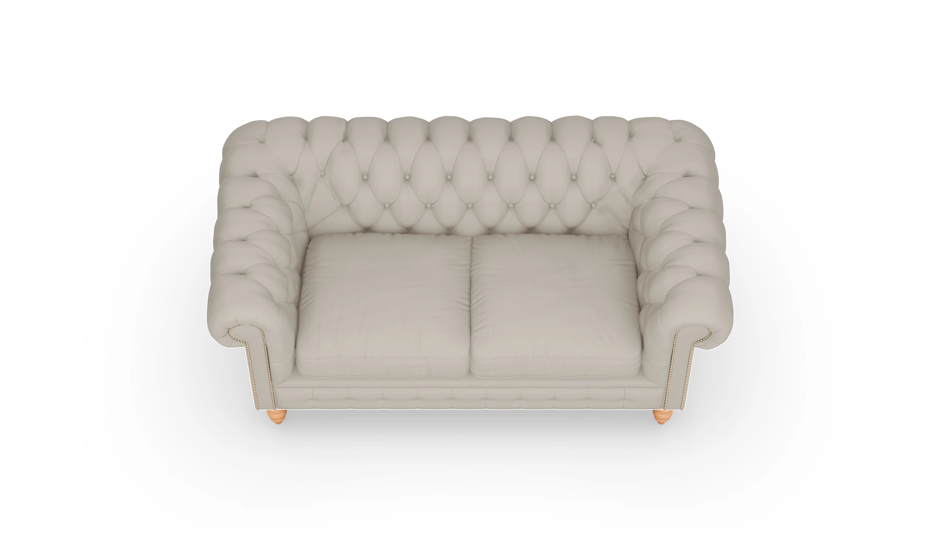 Ansicht des Produktes Bennet 2,5-Sitzer in Leder weiß