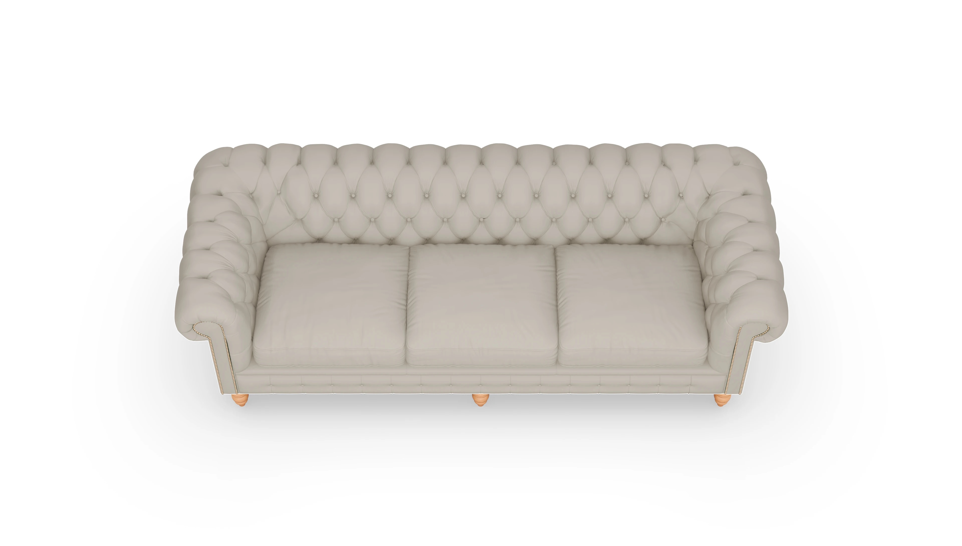 Ansicht des Produktes Bennet 4-Sitzer in Leder weiß