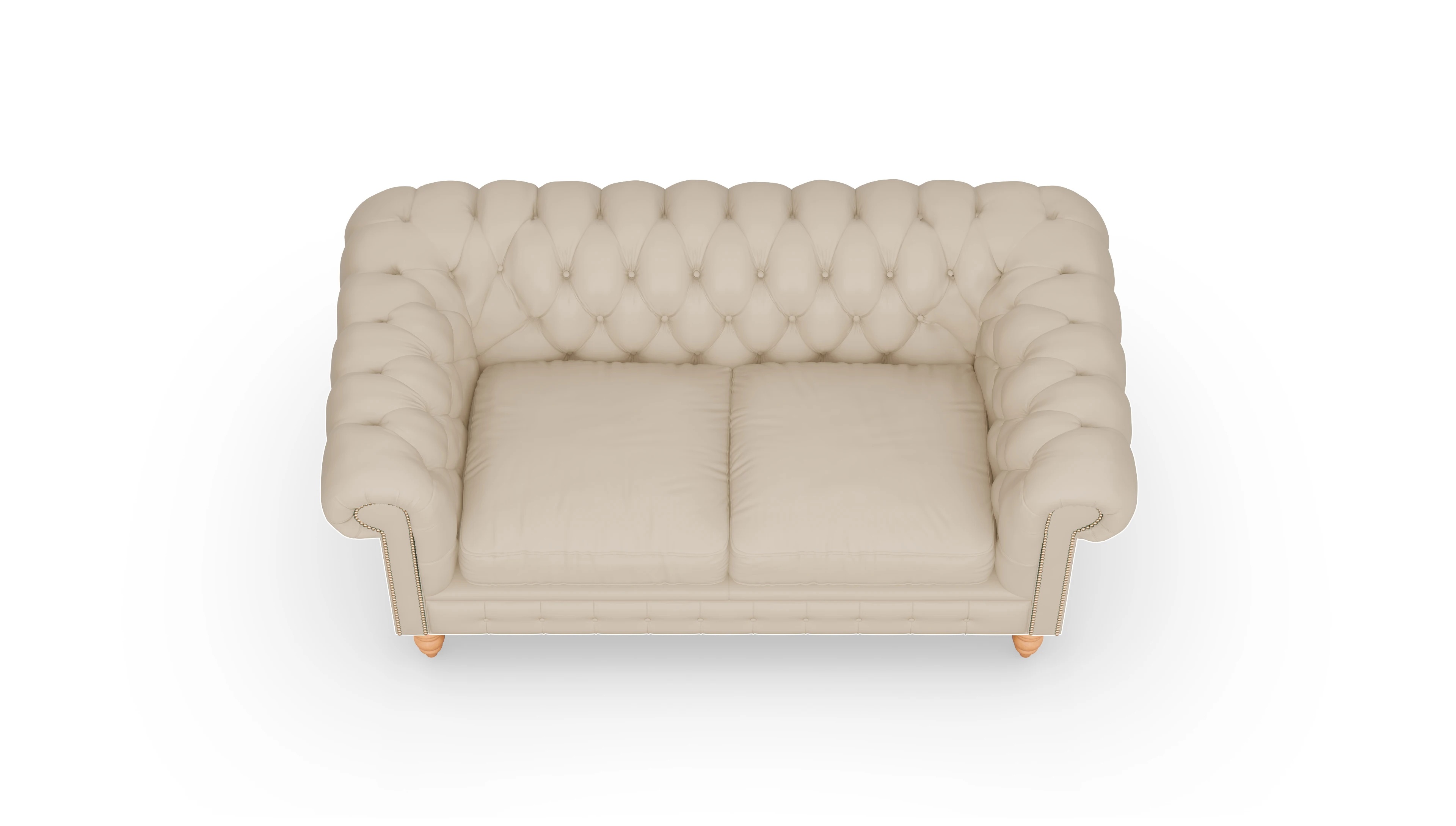 Ansicht des Produktes Bennet 2,5-Sitzer in Leder beige