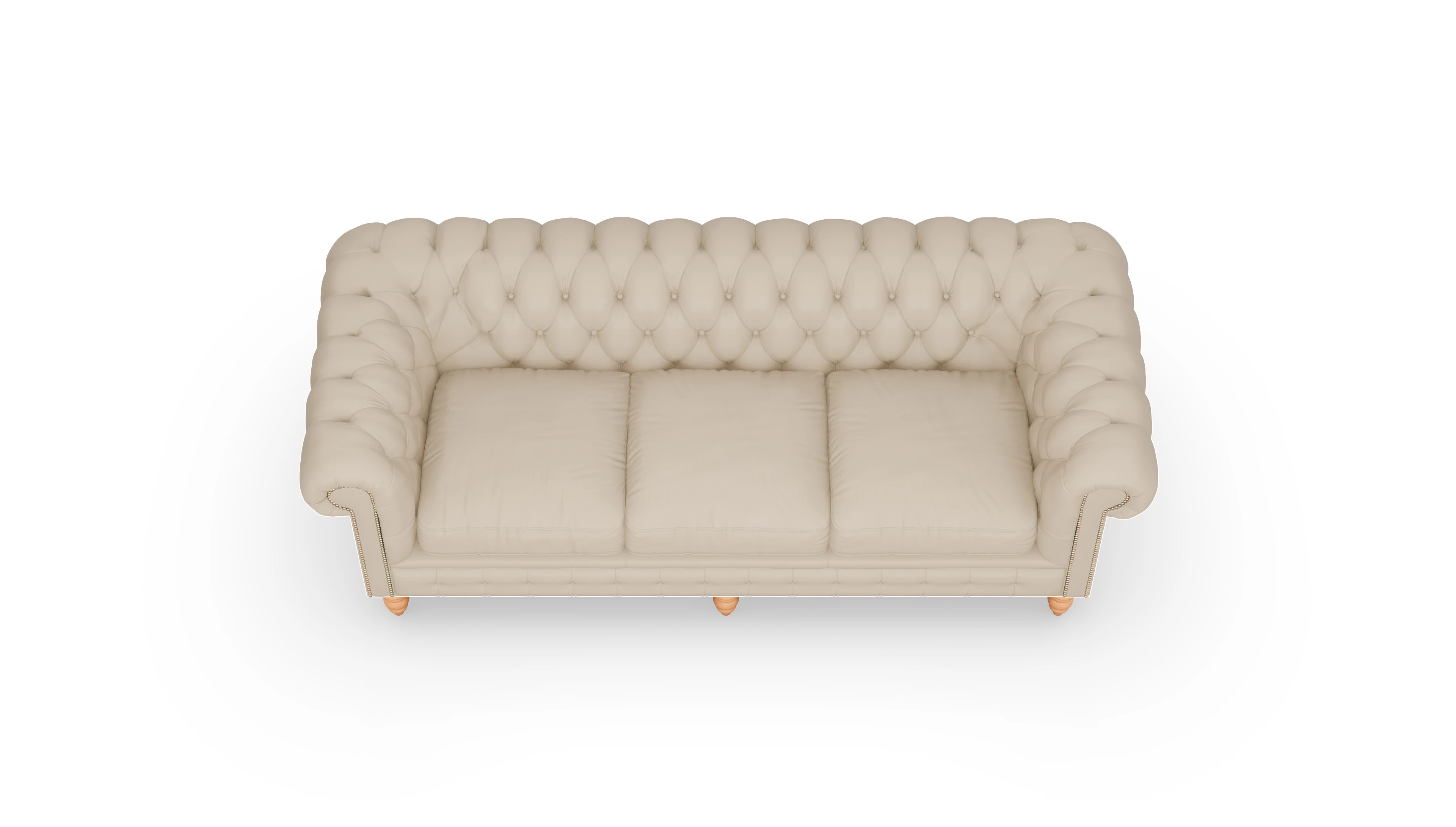 Ansicht des Produktes Bennet 3,5-Sitzer in Leder beige