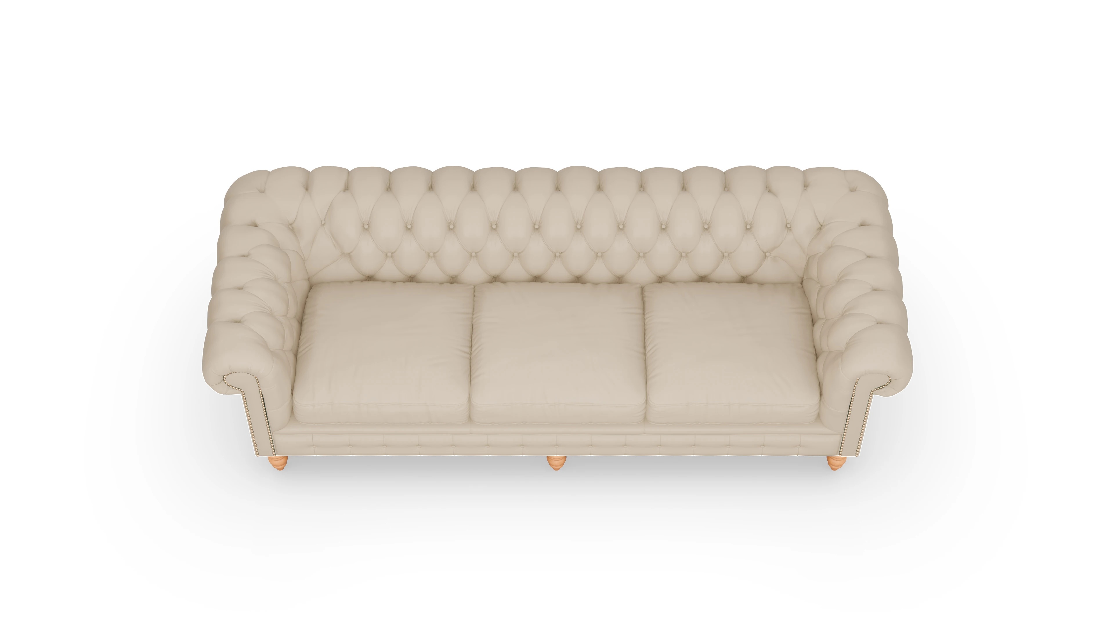 Ansicht des Produktes Bennet 4-Sitzer in Leder beige