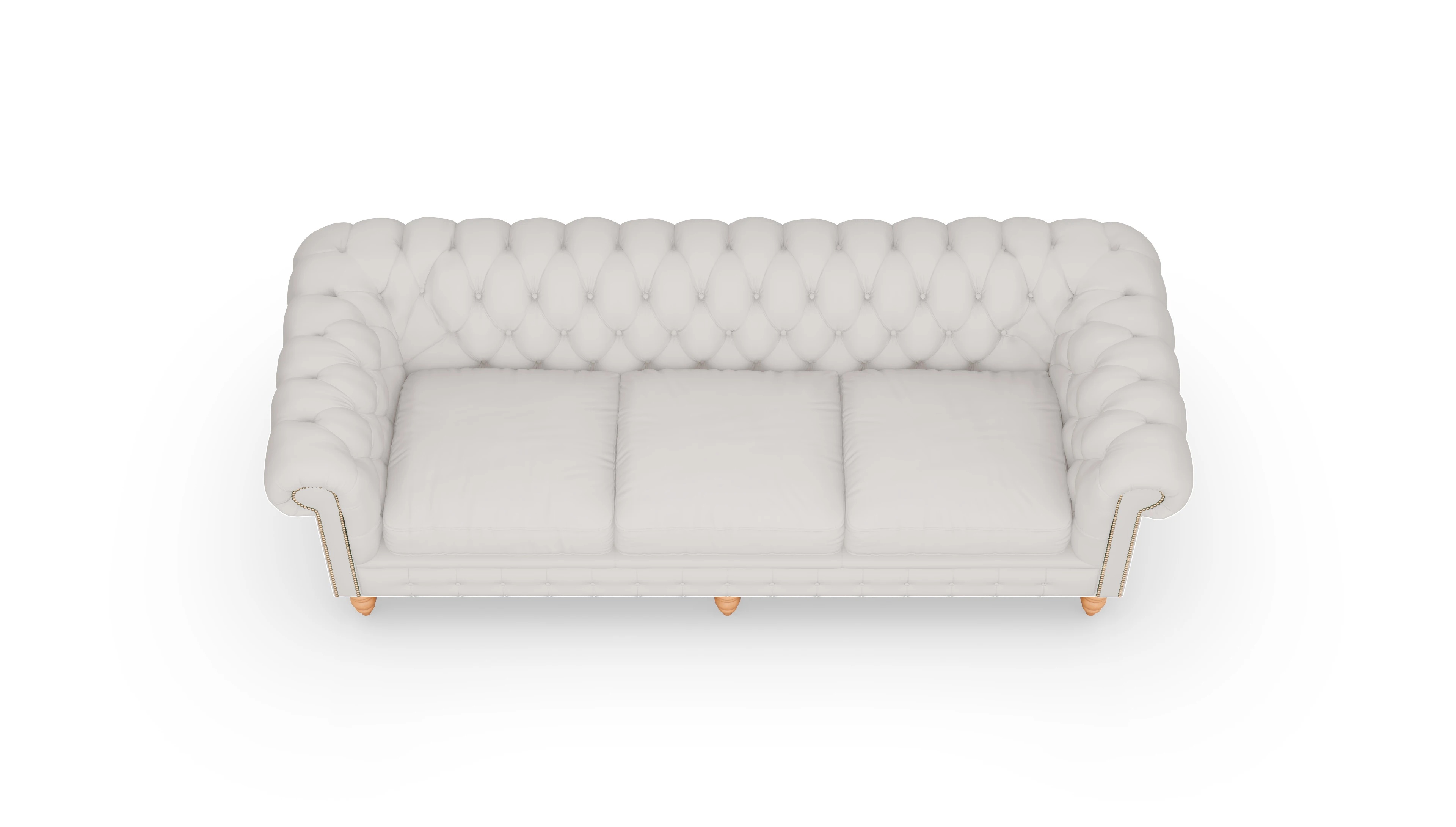 Ansicht des Produktes Bennet 4-Sitzer in Leder weiß