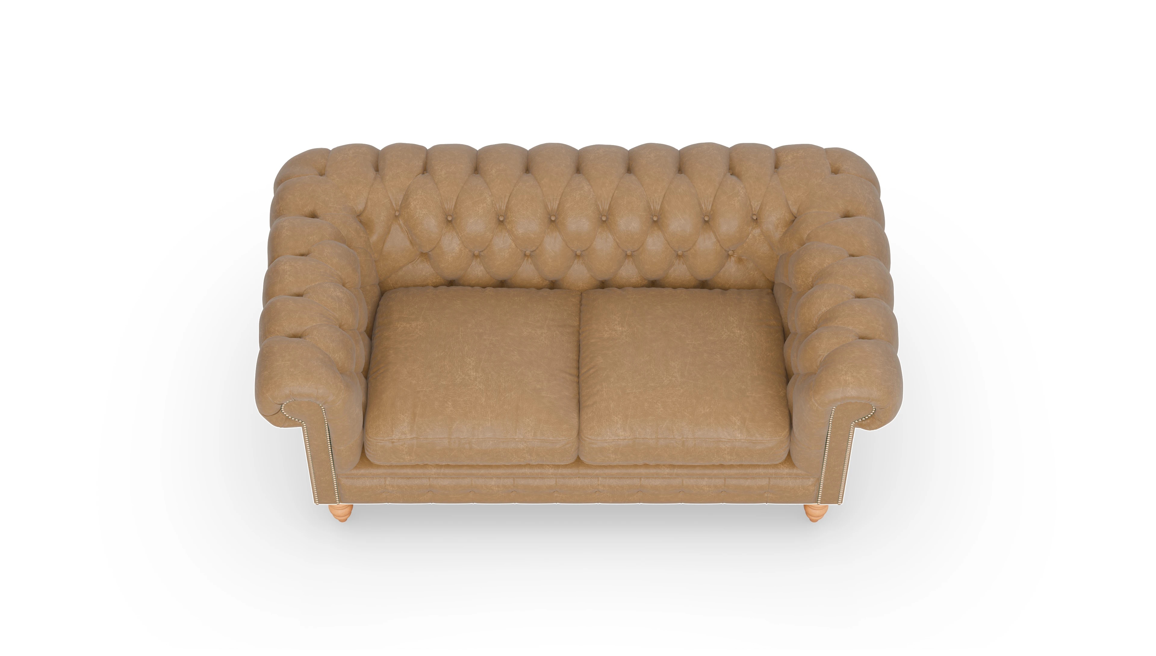 Ansicht des Produktes Bennet 2,5-Sitzer in Leder beige