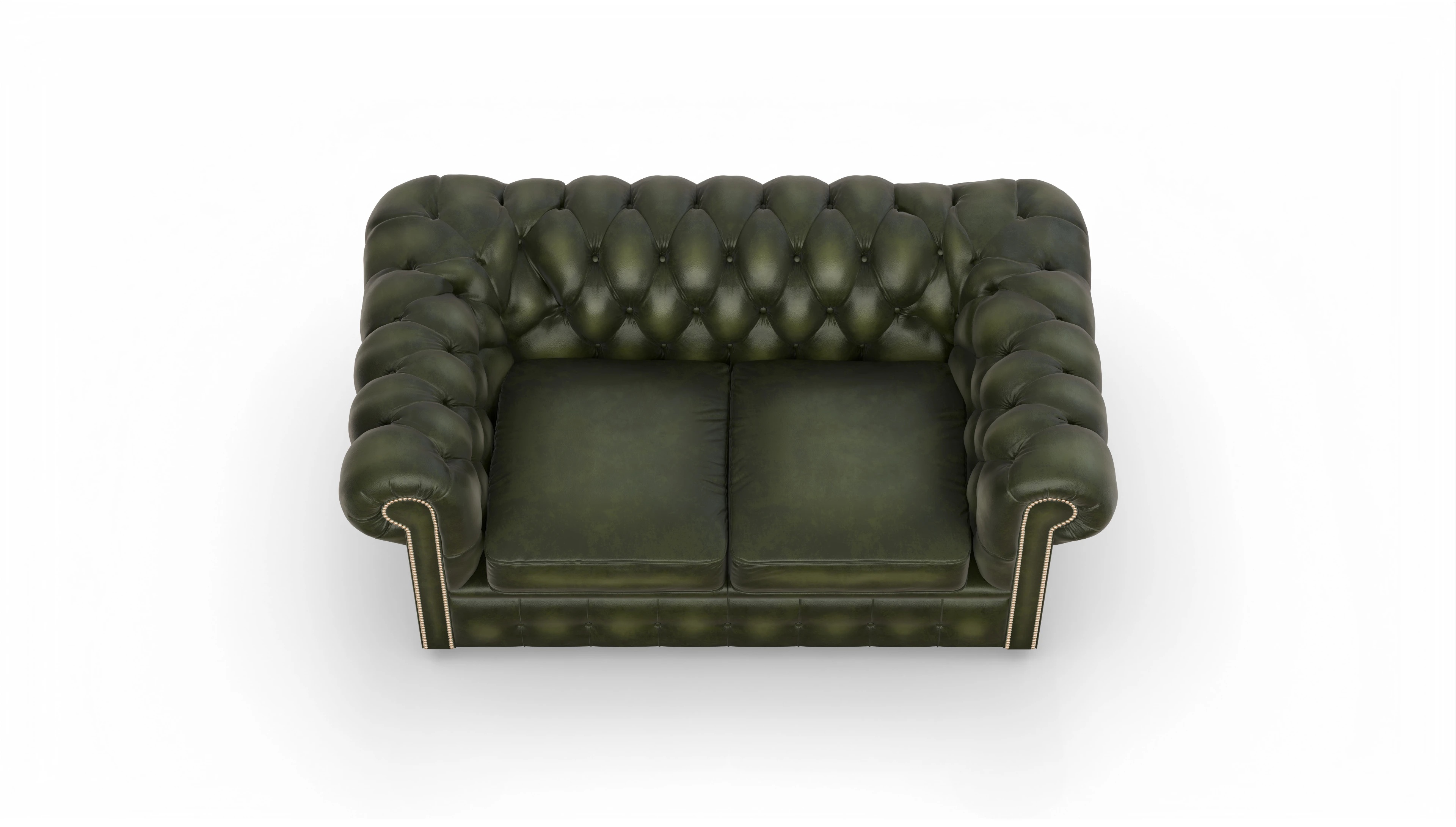 Ansicht des Produktes Brighton 2-Sitzer in Leder grün