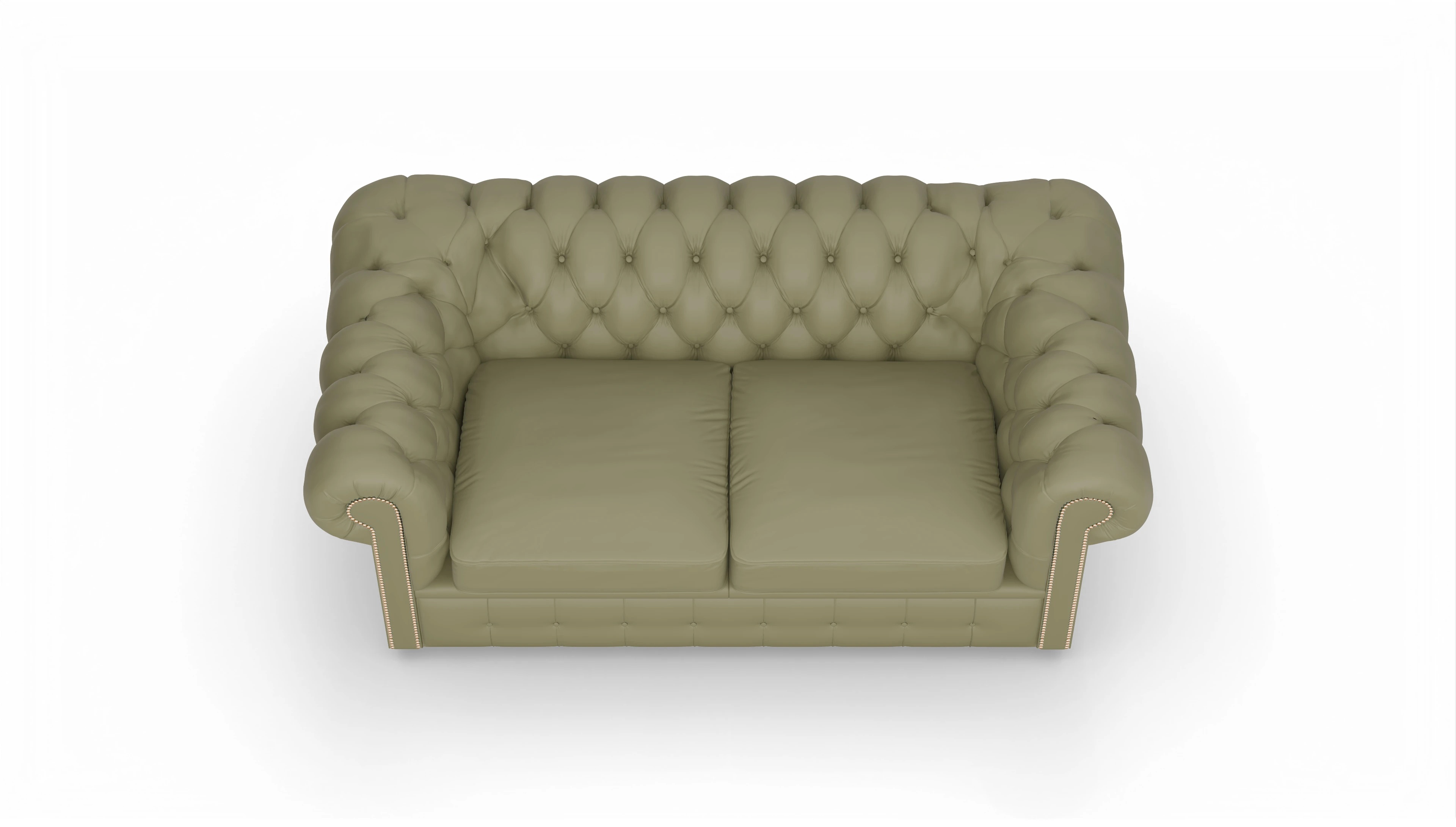 Ansicht des Produktes Brighton 2,5-Sitzer in Leder grün