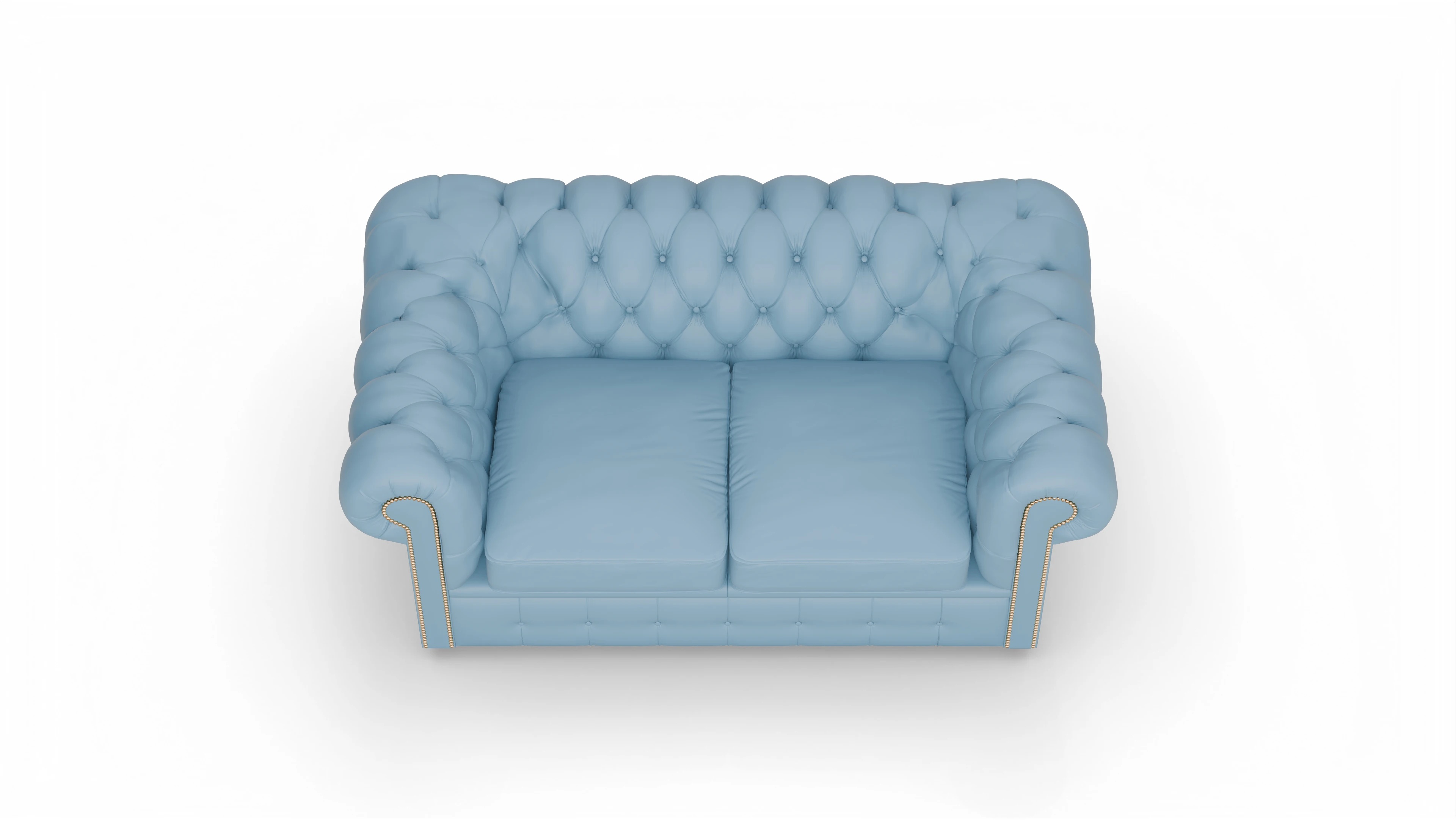 Ansicht des Produktes Brighton 2-Sitzer in Leder blau