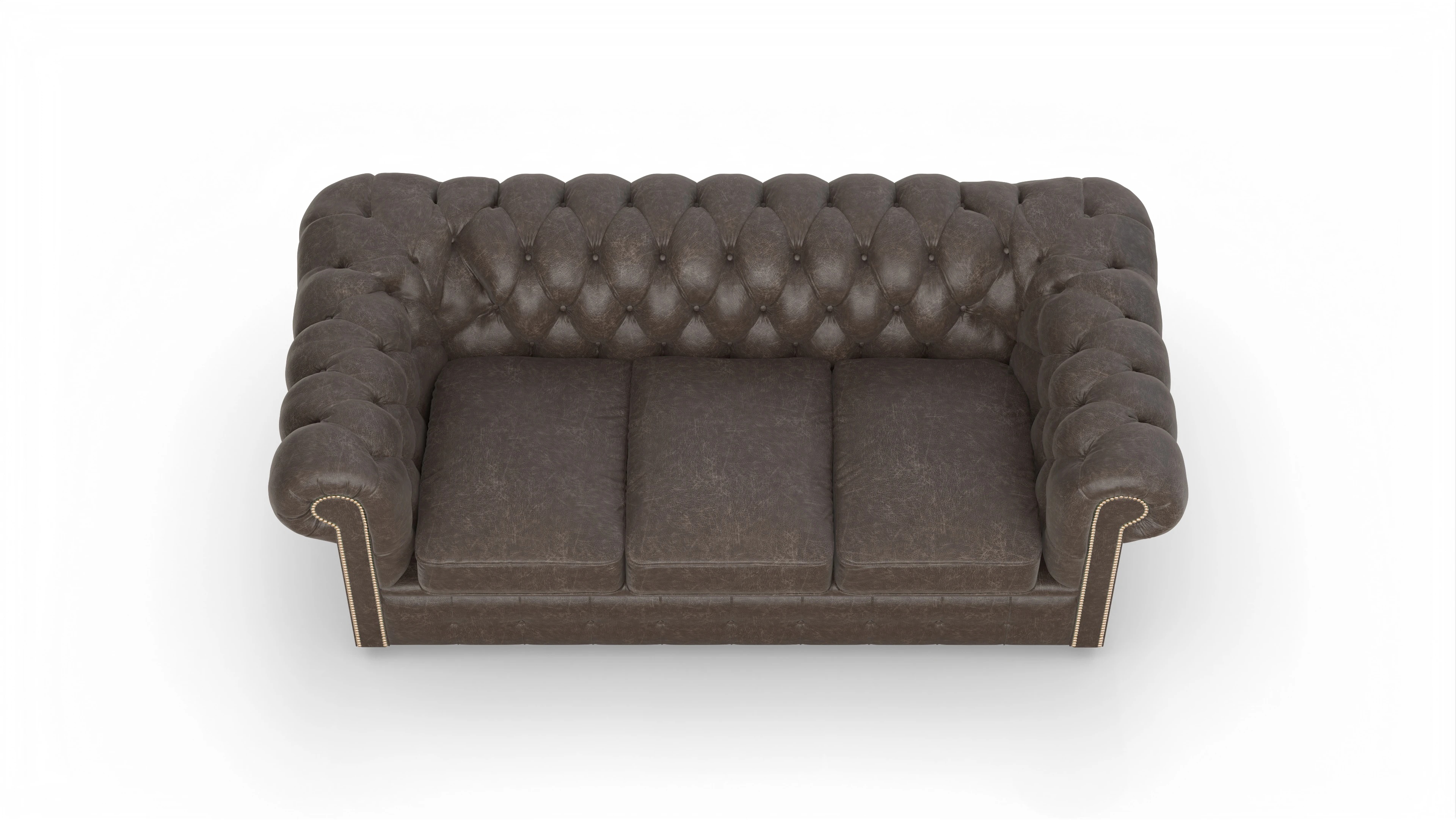 Ansicht des Produktes Brighton 3-Sitzer in Leder braun