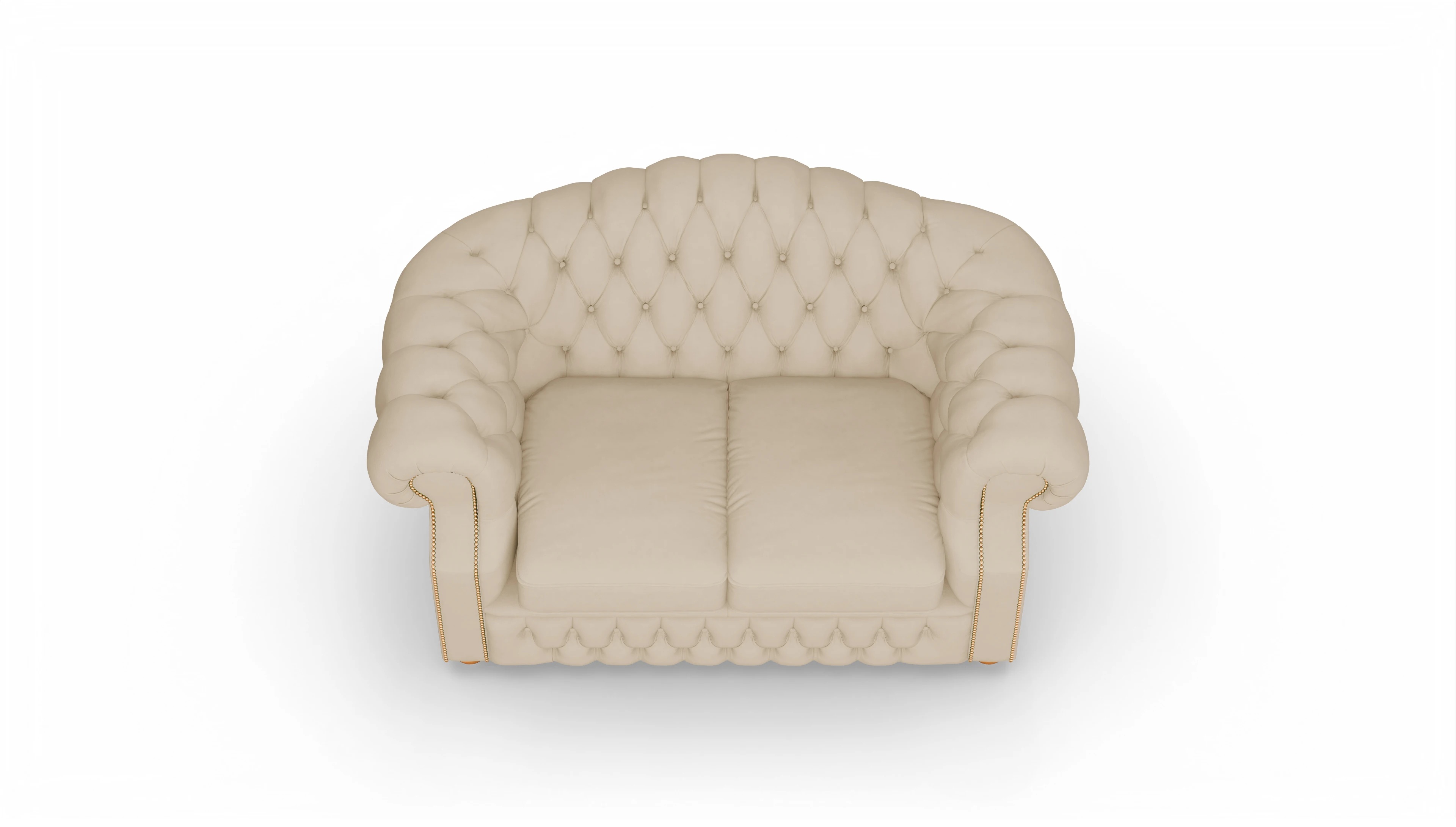 Ansicht des Produktes Yates 2-Sitzer in Leder beige