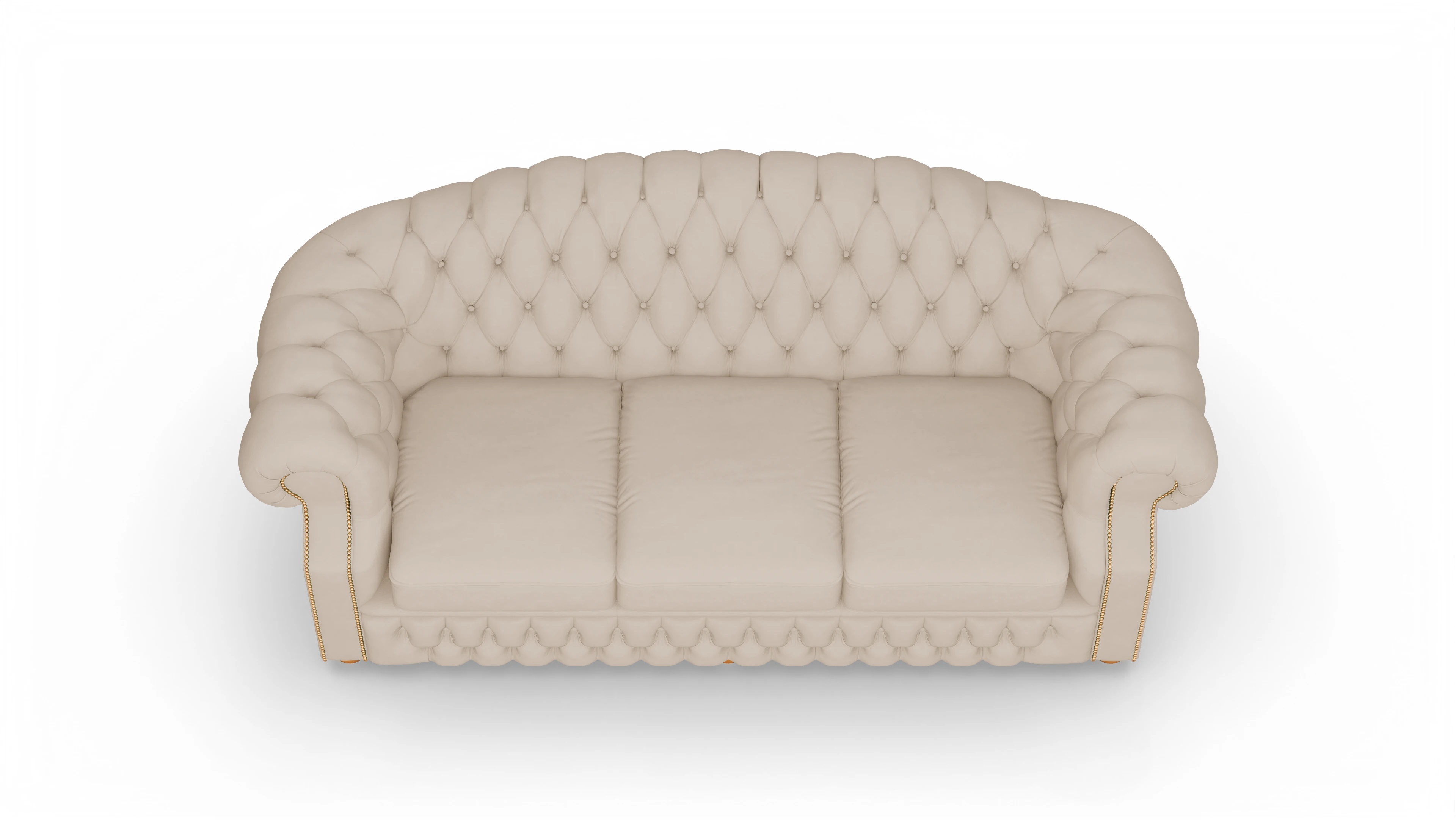 Ansicht des Produktes Yates 3,5-Sitzer in Leder beige